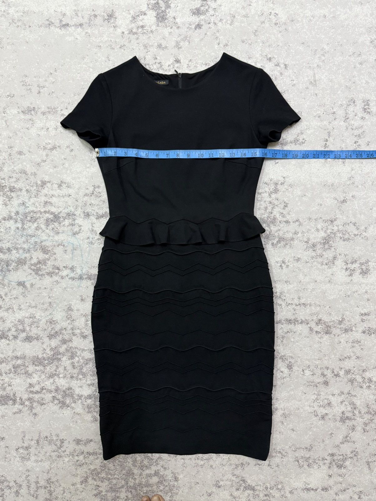 Escada Escada peplum dress with a chevron- pattern skirt Size S / US 4 / IT 40 - 13 Thumbnail