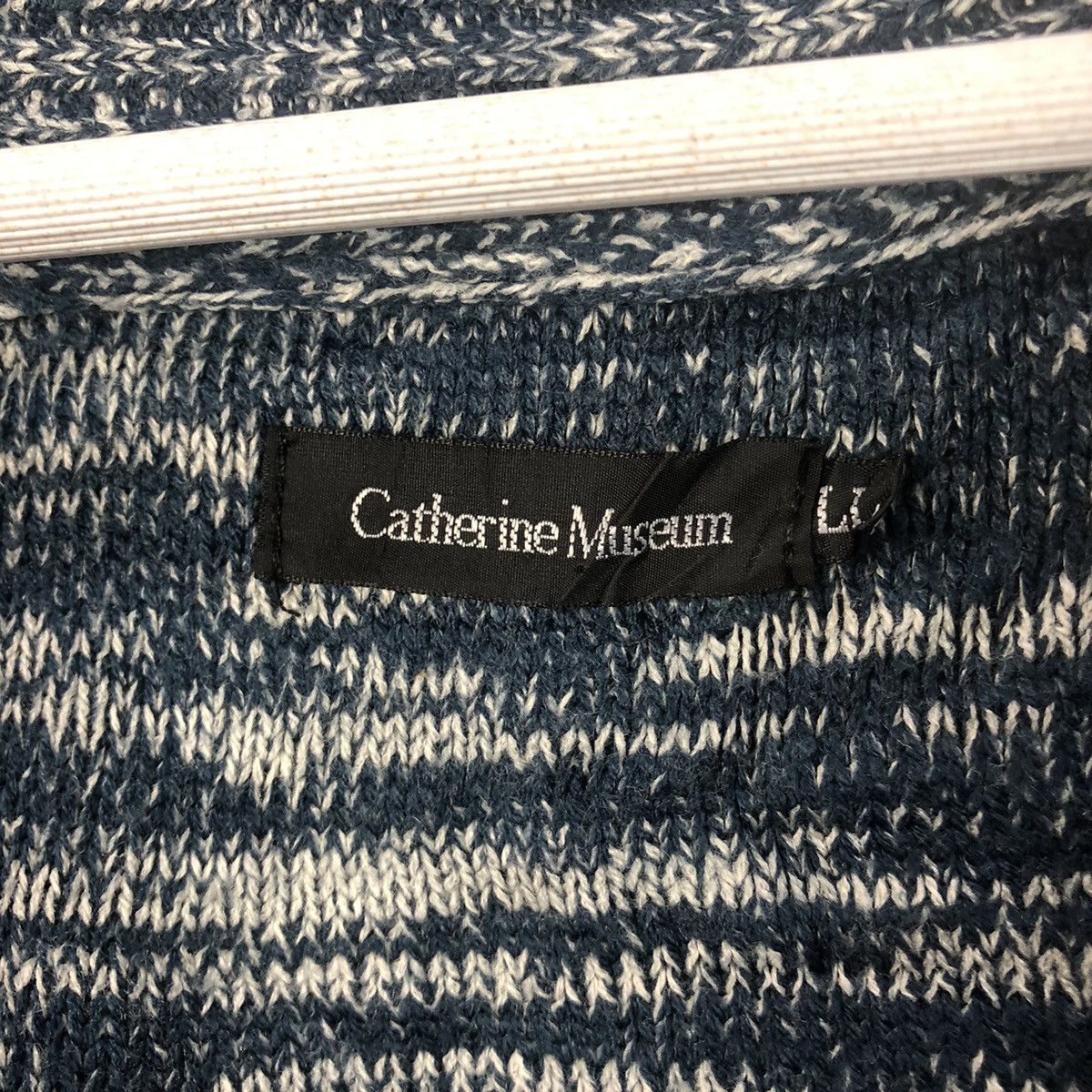 Japanese Brand Cathrine Museum Blue vintage knitwear Cardigan #7495 Size XL / US 12-14 / IT 48-50 - 9 Thumbnail