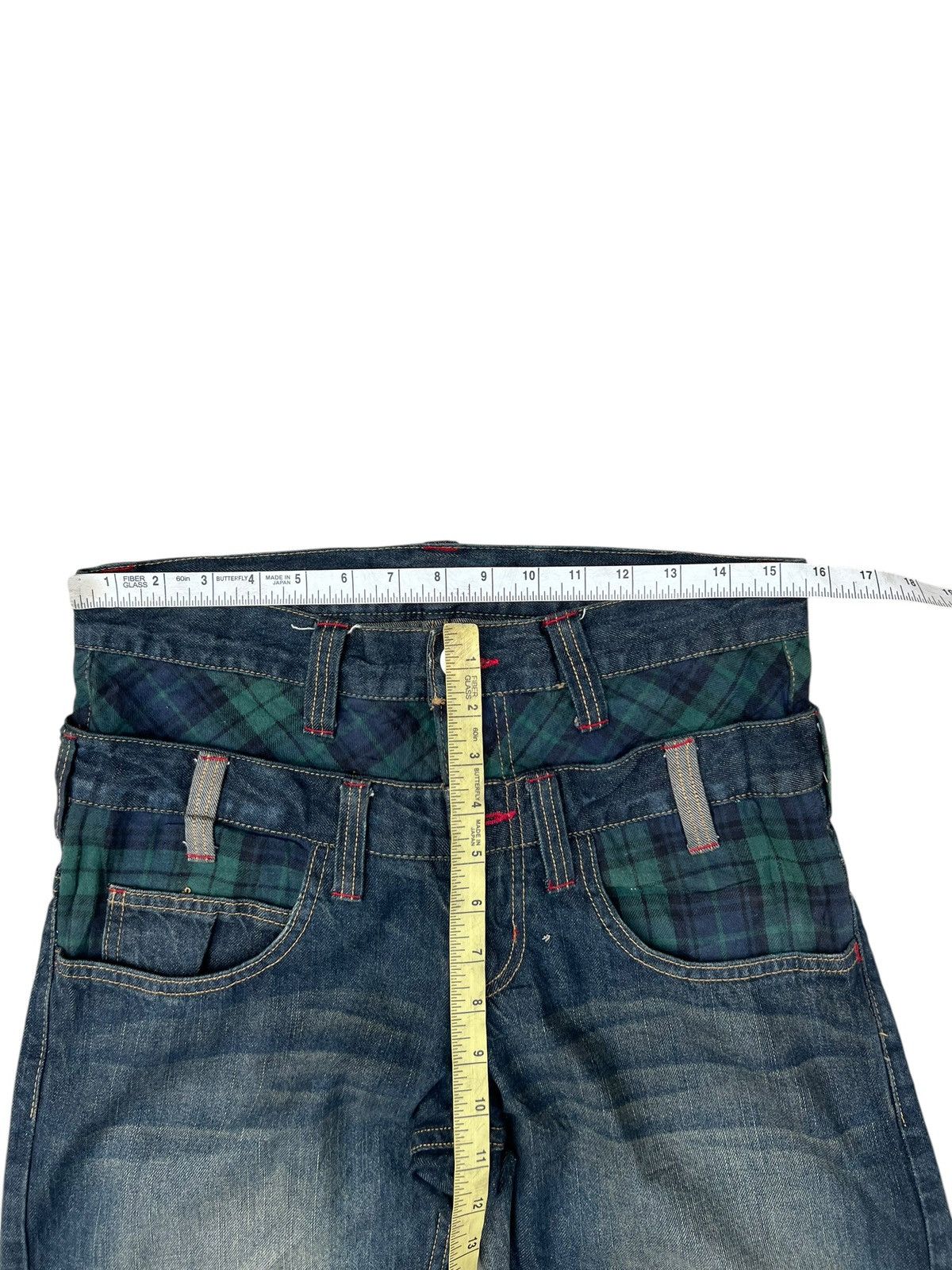 Vintage Mud Wash Denim Double Waist Dominate Handcrafted Jeans Size US 30 / EU 46 - 5 Thumbnail