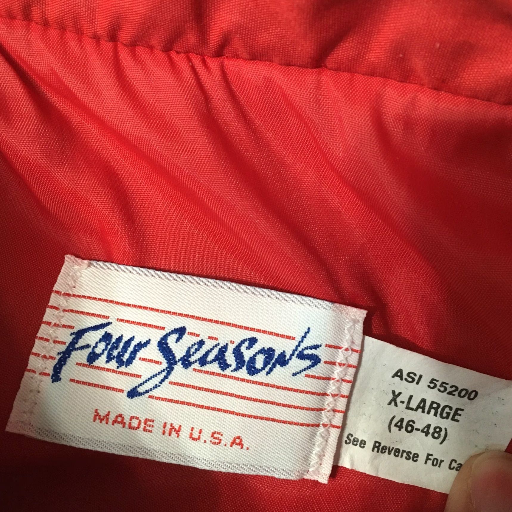 Vintage LAGUNA SECA RACEWAY jacket USA windbreaker racing XL red Vintage four seasons Men Regular XS? Size US XL / EU 56 / 4 - 4 Thumbnail
