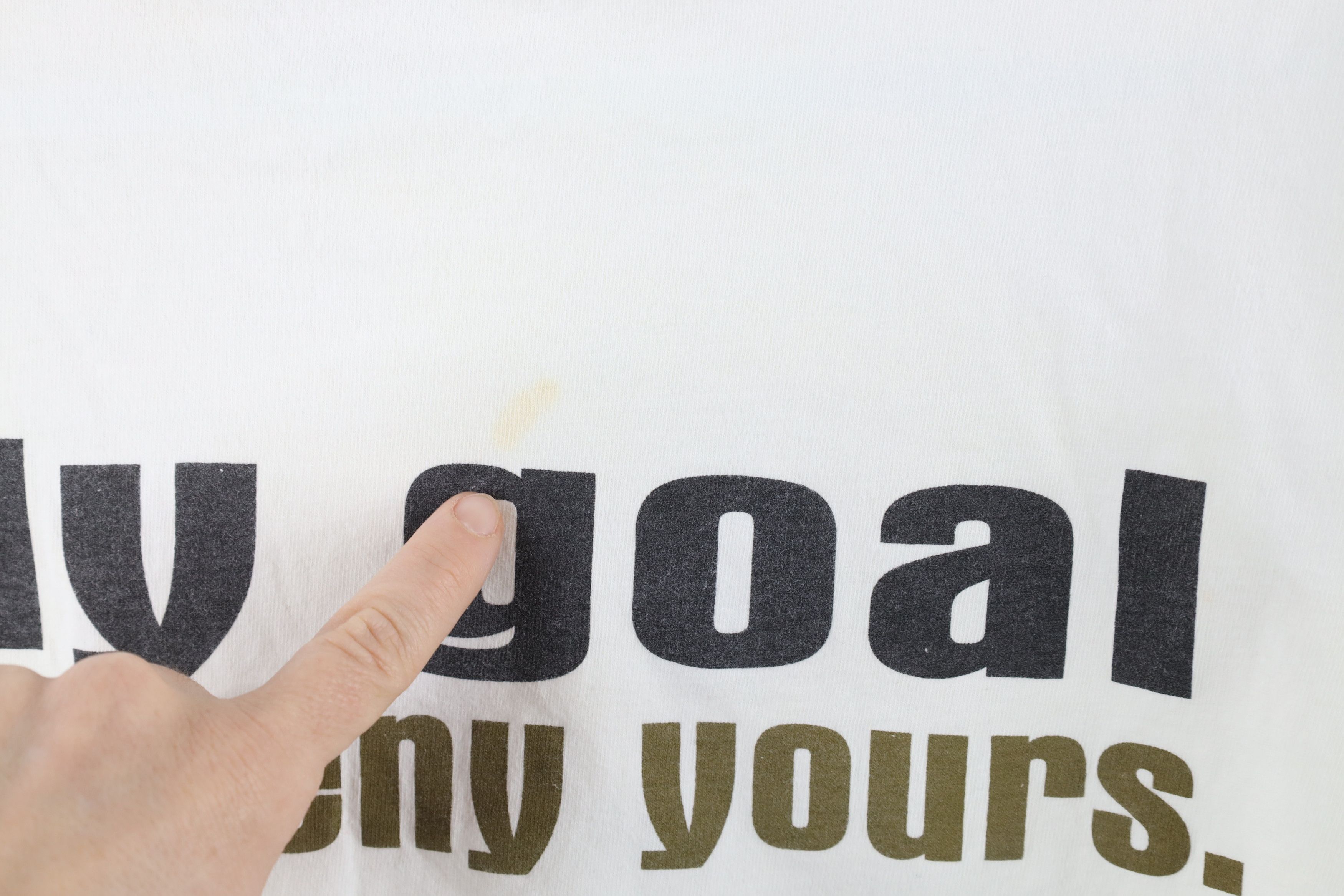 No Fear × Vintage Vintage 90s No Fear Spell Out Soccer T-Shirt White Cotton Size US M / EU 48-50 / 2 - 10 Thumbnail