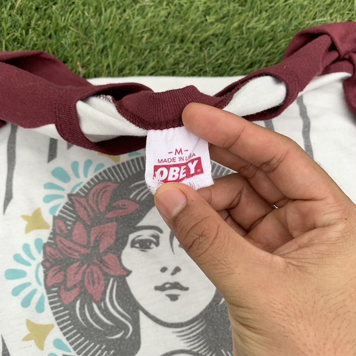 Obey × Vintage Rare Vintage Obey 3q Size US M / EU 48-50 / 2 - 3 Thumbnail