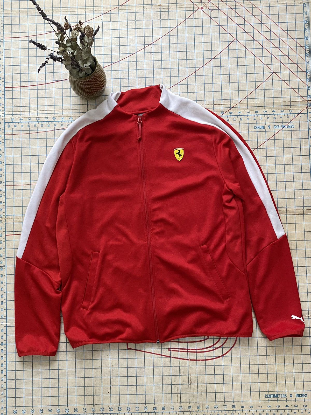 Puma Scuderia Ferrari Full Zip Track Jacket Size Large