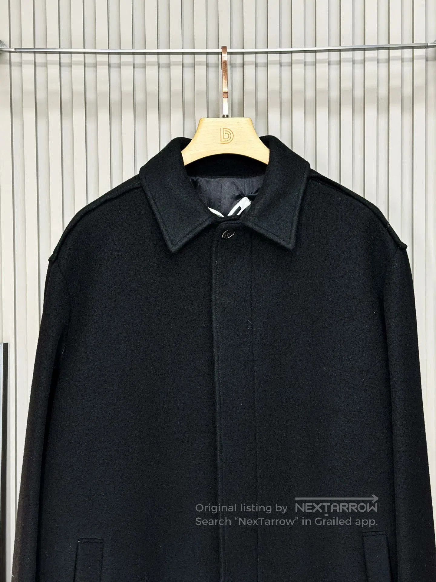 McQ Alexander McQueen MCQ Black Casual Wool Coat Italy. Size US L / EU 52-54 / 3 - 4 Thumbnail