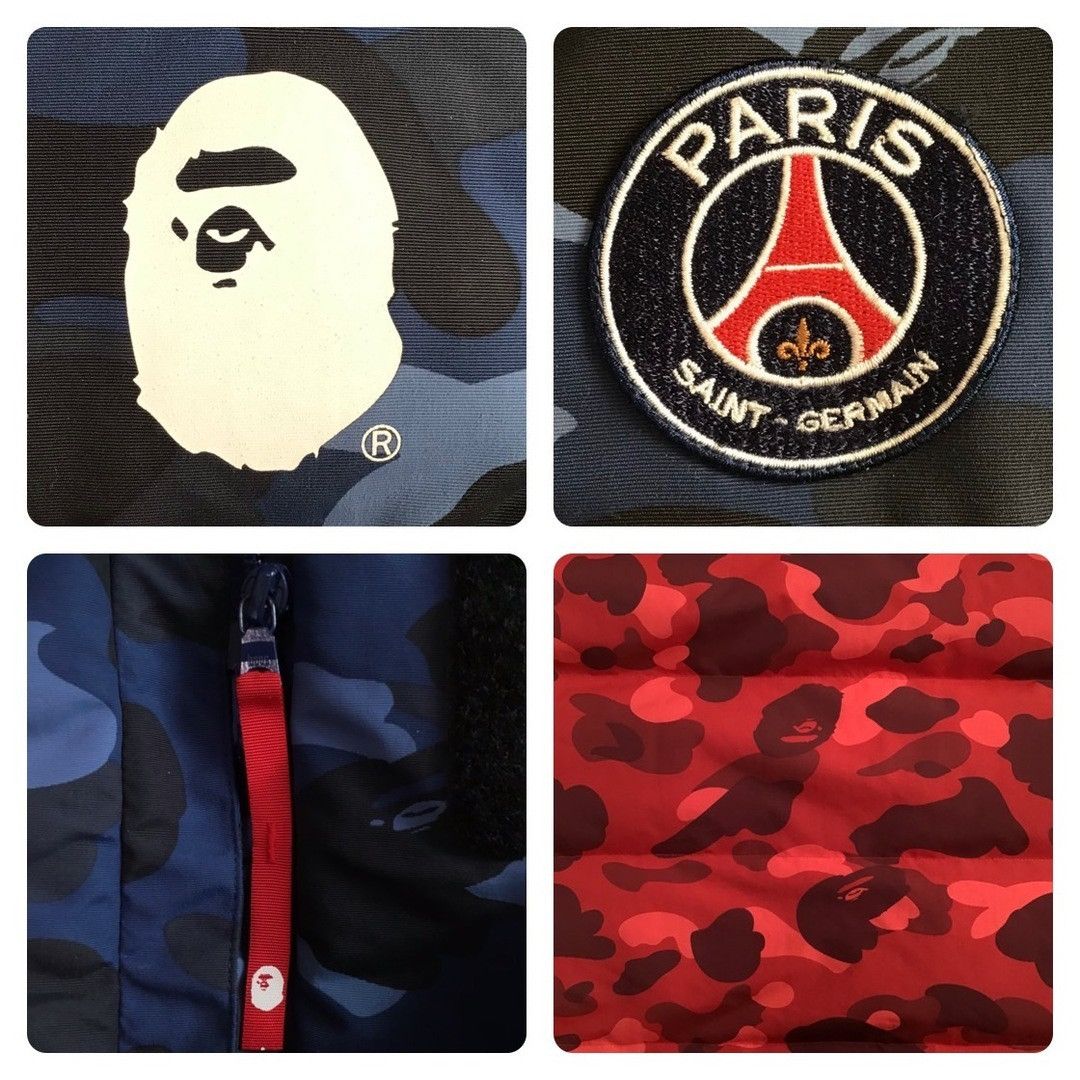Bape PSG × BAPE CAMO Long Puffer Down Jacket a bathing ape Paris Size US M / EU 48-50 / 2 - 4 Thumbnail