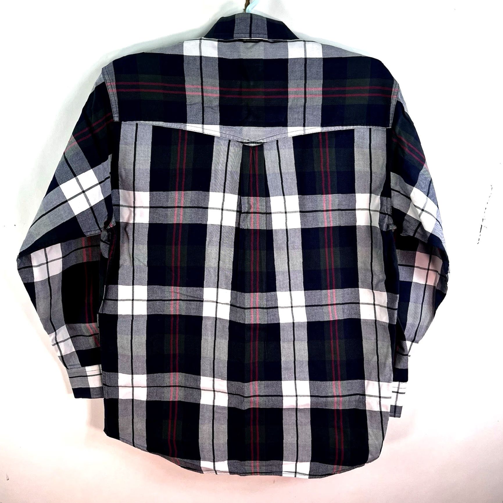 Roper Roper Western Plaid Button-Up Long Sleeve Shirt Mens Size L Blue Gray Regular Fit Size US L / EU 52-54 / 3 - 6 Thumbnail