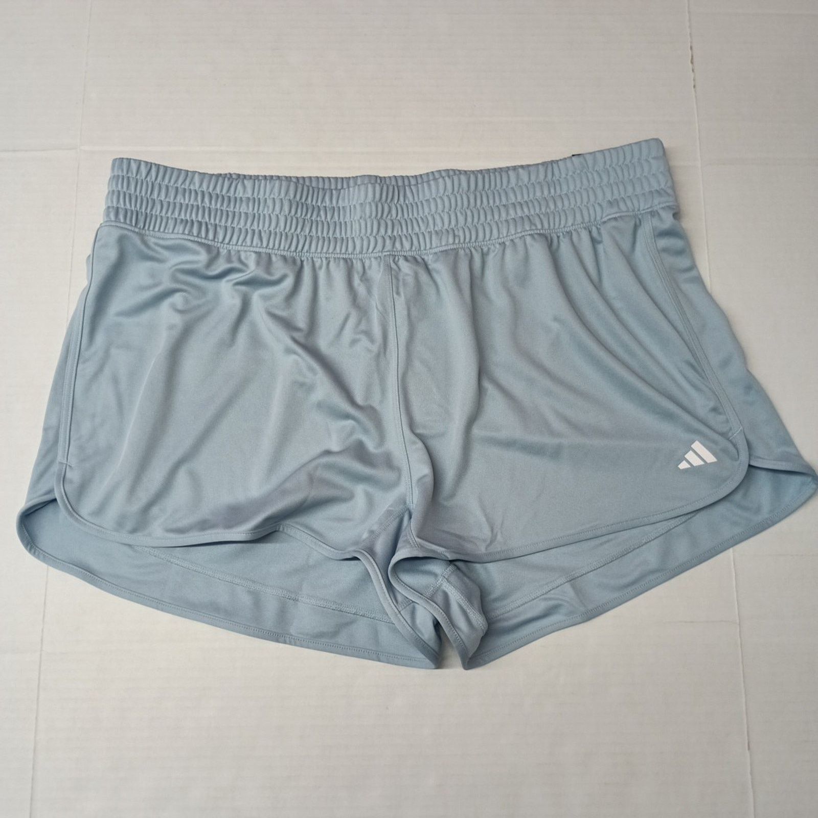 Adidas Adidas Pacer High Shorts Women's 3X Blue Plus Size Pull On Size 30" / US 8 / IT 44 - 1 Thumbnail