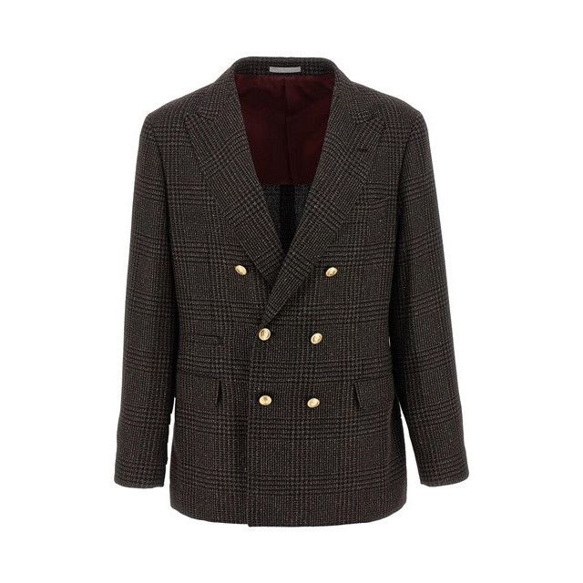 Brunello Cucinelli BRUNELLO CUCINELLI $6450 Brown Wool Blazer New & Authentic ( Size US XL / EU 56 / 4 - 1 Thumbnail