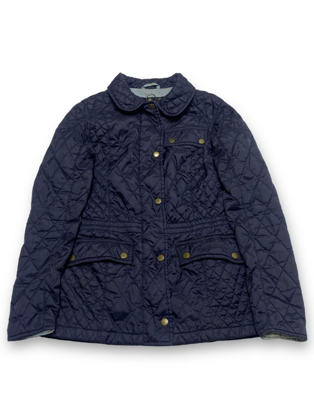 Barbour Vintage BARBOUR Quilted Deep Blue Navy Jacket Size XS / US 0-2 / IT 36-38 - 1 Thumbnail