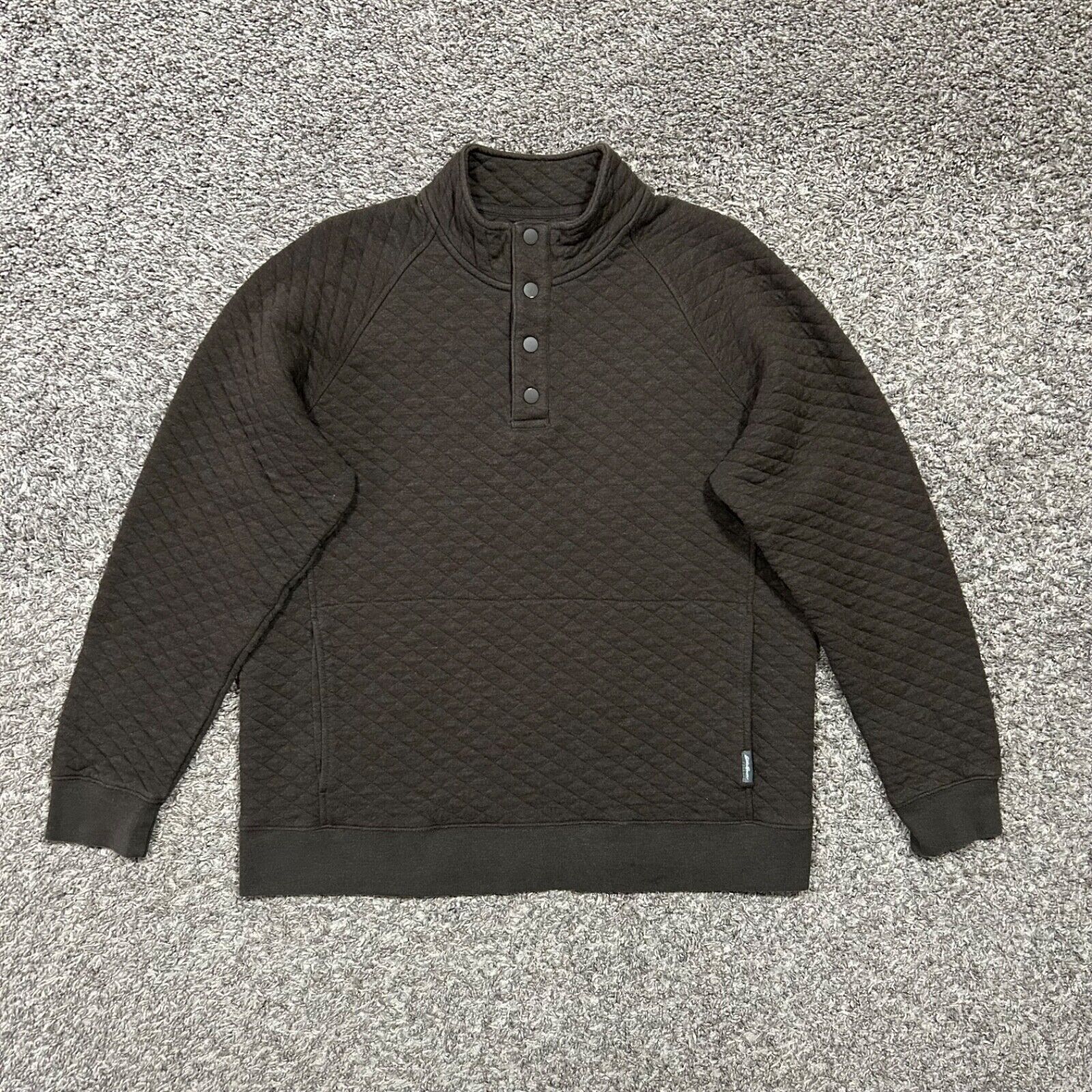 Eddie Bauer Eddie Bauer Quilted Jacket Quarter Snap Button Pullover y2k Size US L / EU 52-54 / 3 - 9 Thumbnail