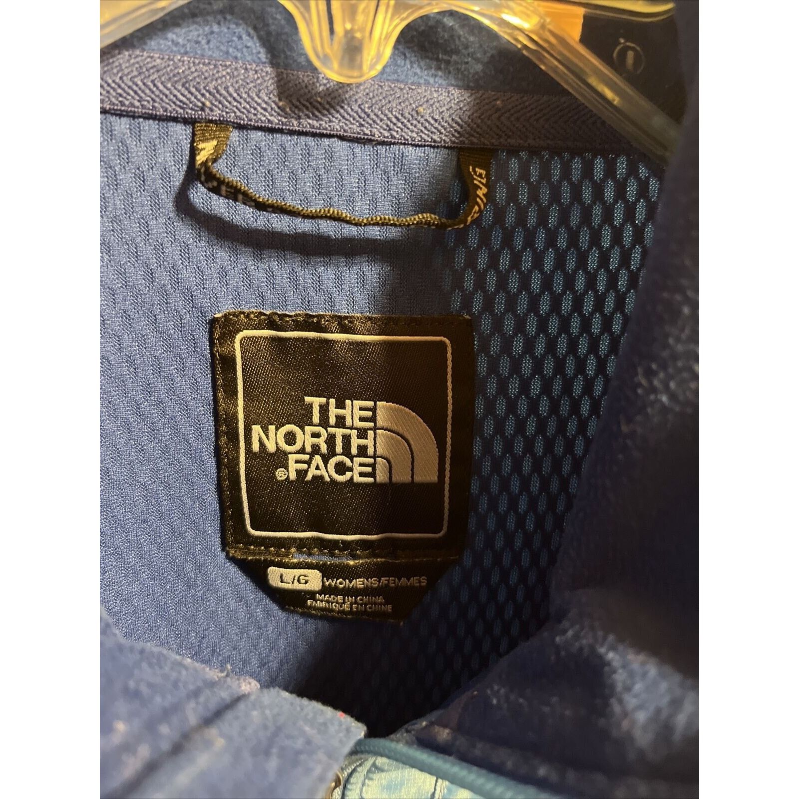 The North Face The North Face Women L Blue Zip Polyester Windbreaker Jacket Size L / US 10 / IT 46 - 3 Thumbnail