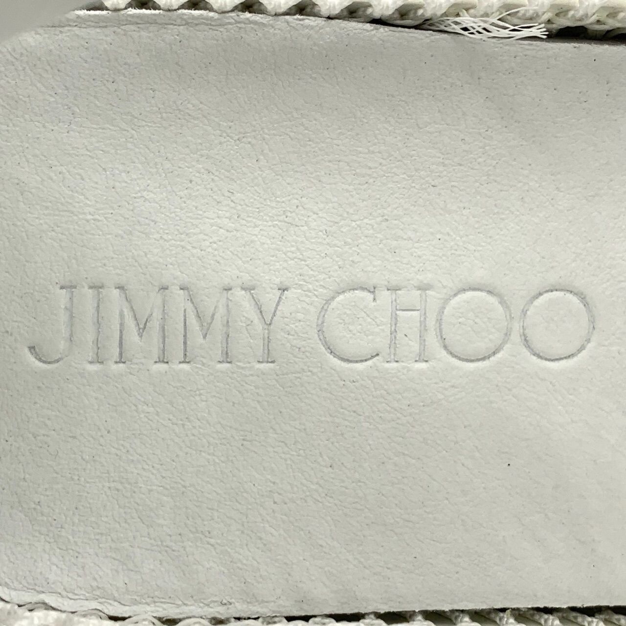 Jimmy Choo Jimmy Choo White Mesh & Leather High-Top Lace-Up Sneakers, S Size US 10 / IT 40 - 3 Thumbnail