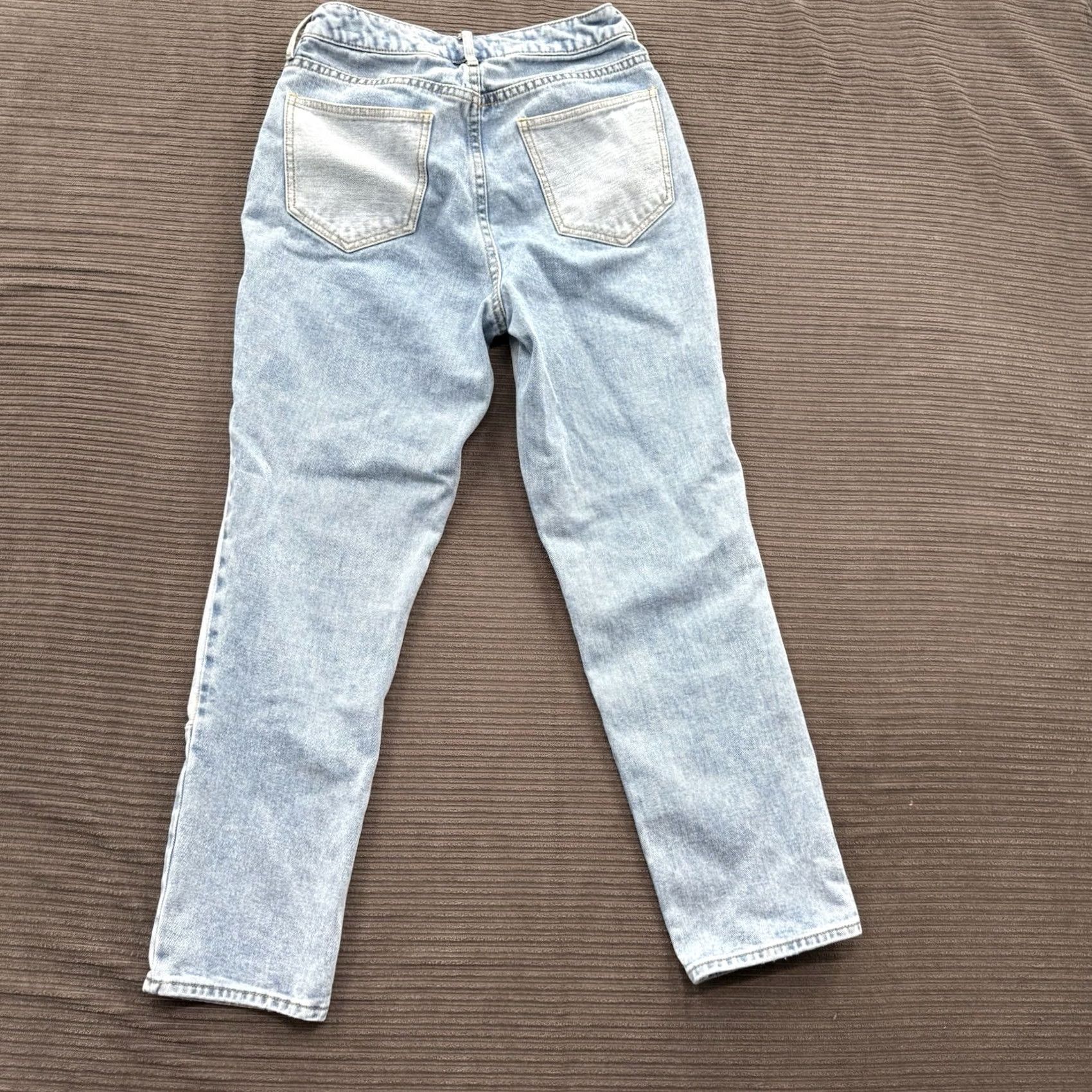Pacsun Pacsun Mom Jeans Women 25 Blue Cotton Colorblock Patchwork Light Wash Comfort Jeans Retro Bohemian Womens Size 42" / US 20 - 2 Thumbnail