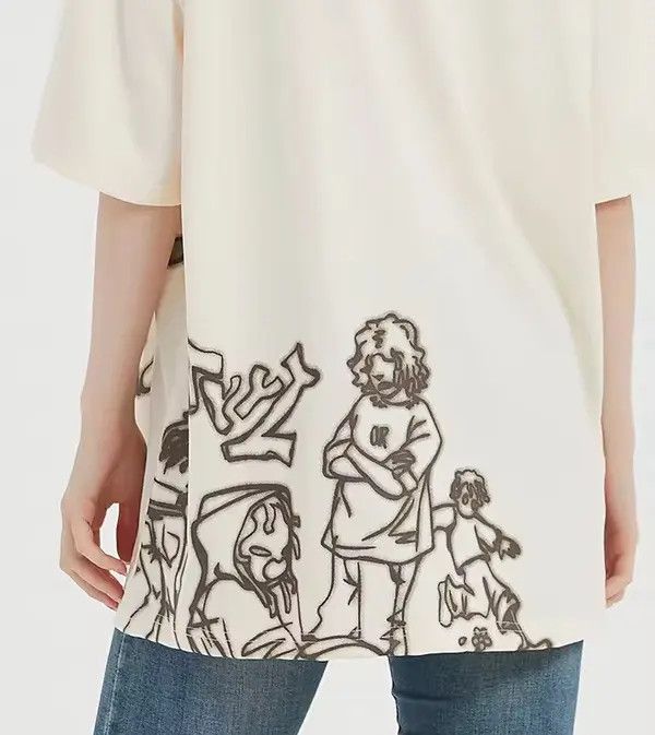 Japanese Brand Streetwear Funny Anime Cartoon Graphic Oversized T-Shirt y2k Size US M / EU 48-50 / 2 - 3 Thumbnail