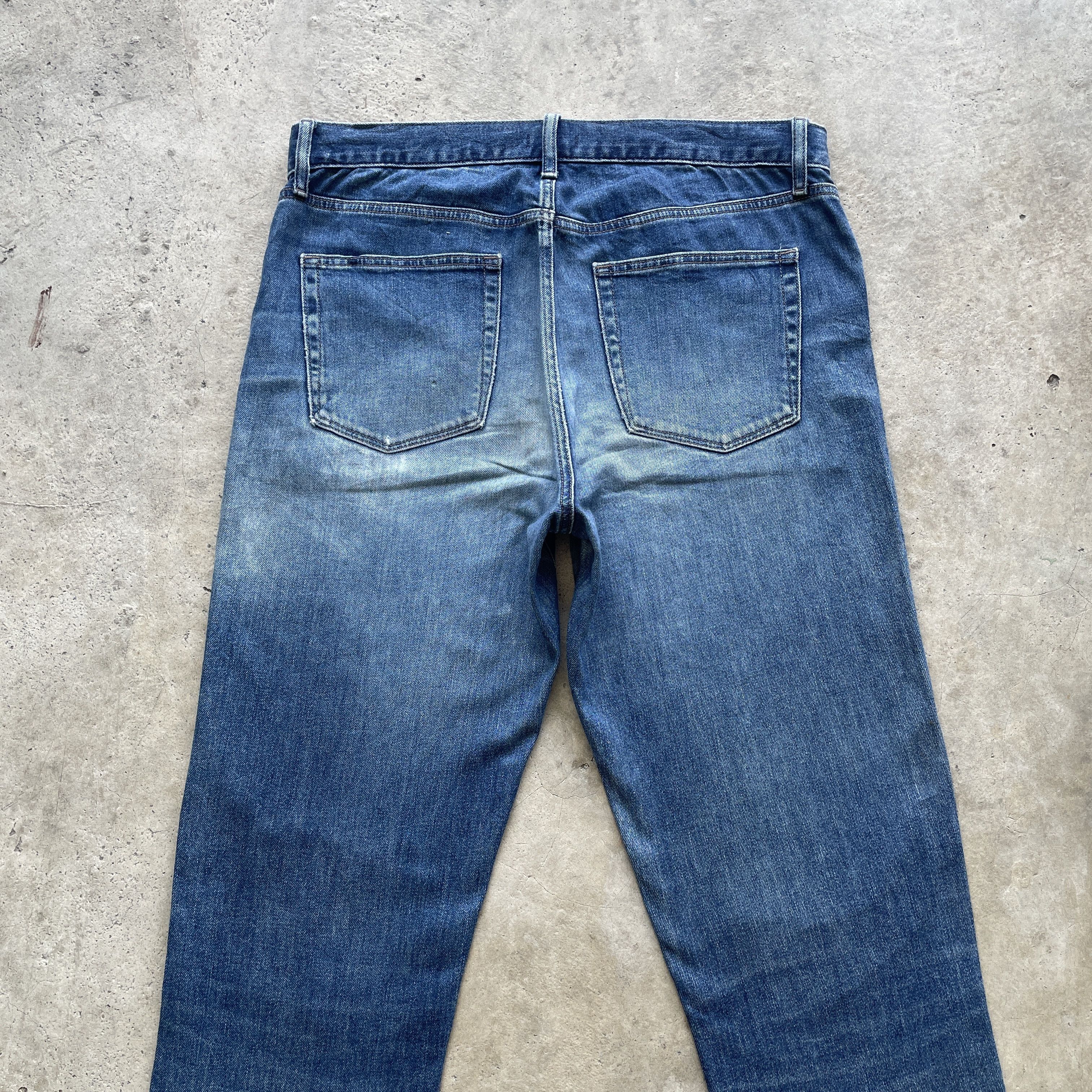 Japanese Brand W35 VINTAGE JAPAN FADED RIPPED JEANS DISTRESSED DENIM PANTS Size US 35 - 8 Thumbnail