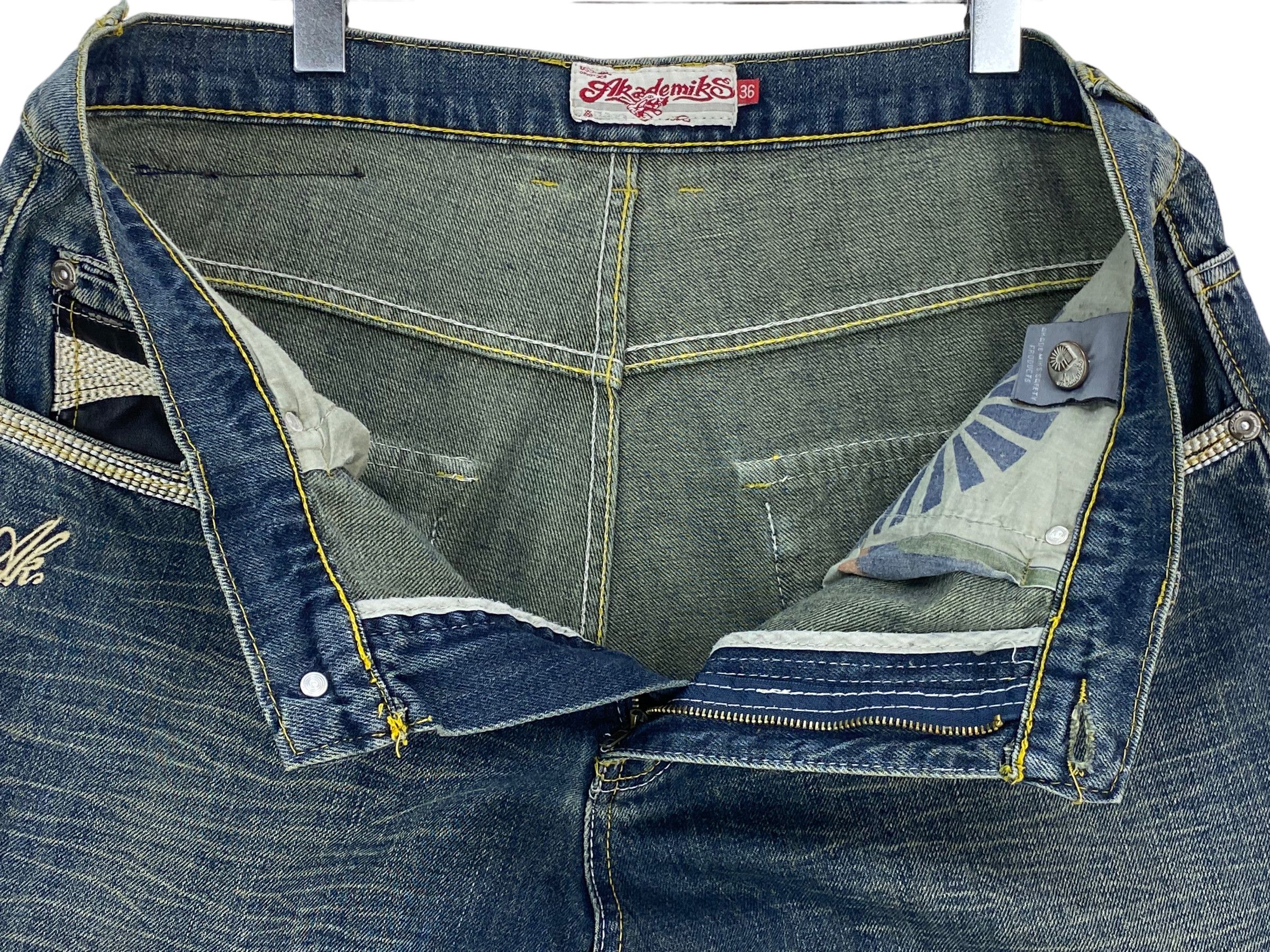 Akademiks Akademiks Denim Jeans Hip Hop Baggy Skateboards Jeans Size US 36 / EU 52 - 9 Thumbnail