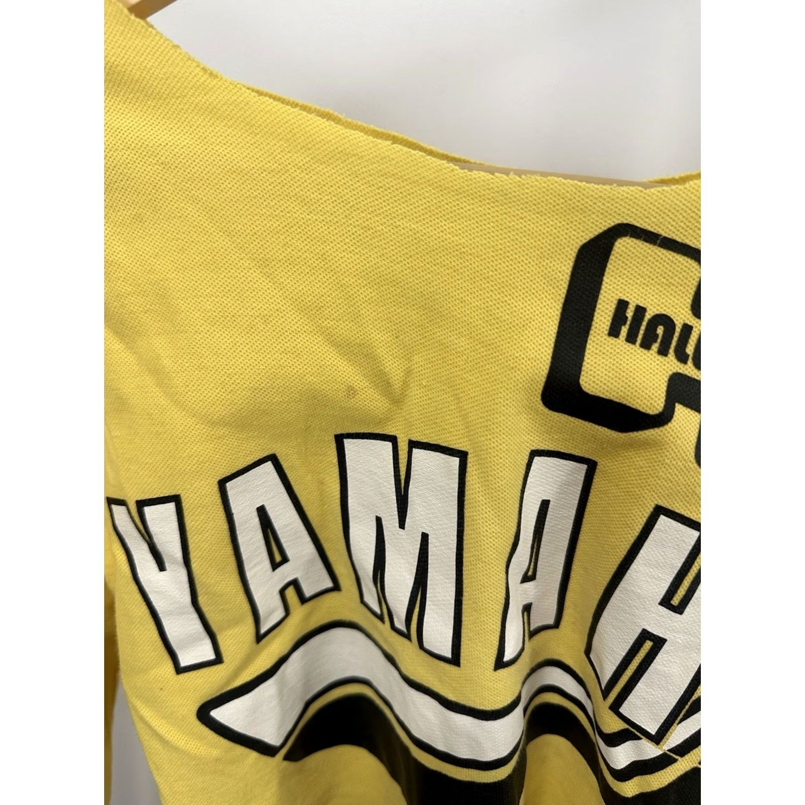 Yamaha VTG 80s Yamaha Hallman USA Motocross Cropped Jersey M Women Yellow Shirt Size M / US 6-8 / IT 42-44 - 5 Thumbnail