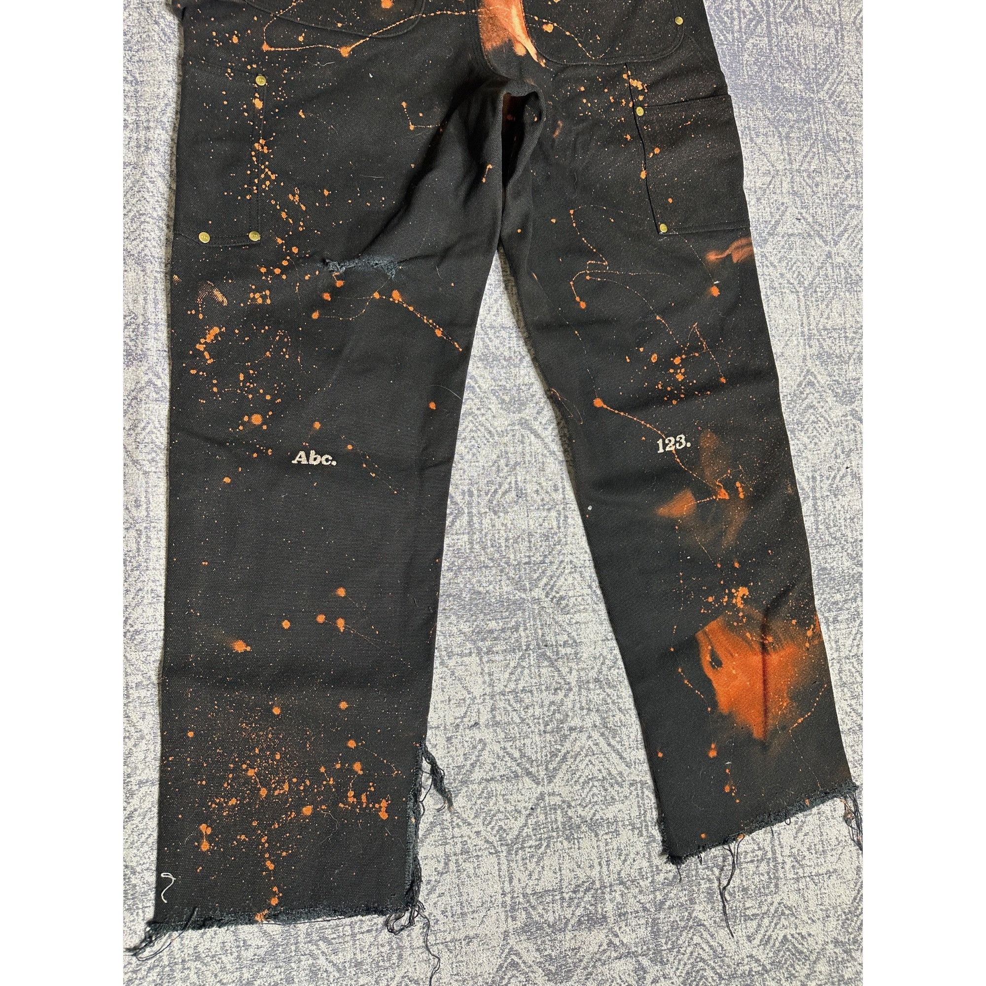 Advisory Board Crystals Custom Reworked Embellished Bleached Distressed Paint Staine Size US 32 / EU 48 - 10 Thumbnail