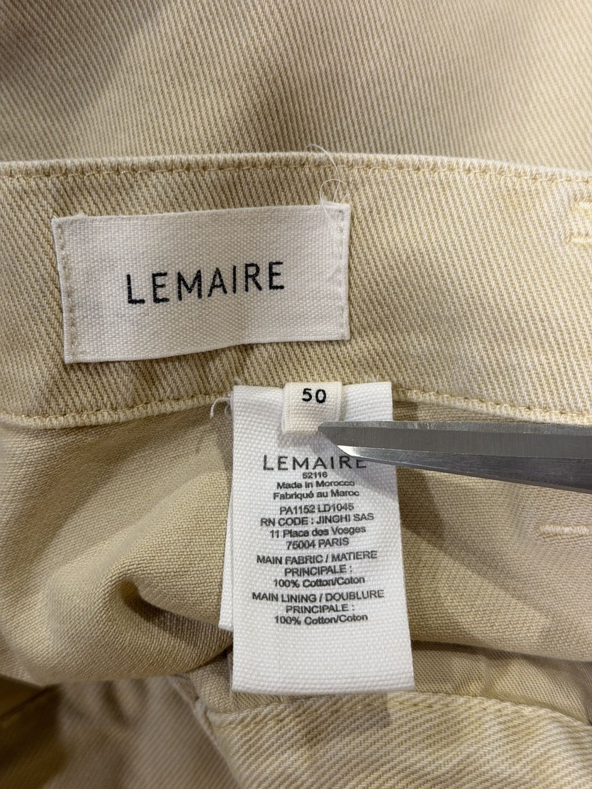 Lemaire Lemaire Wide Leg Back Belt Twisted Tan Carpenter Knee Pants Size US 34 / EU 50 - 13 Thumbnail