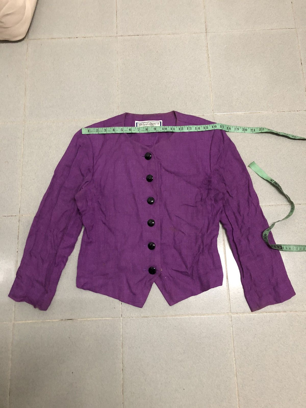 Japanese Brand × Vintage × Yves Saint Laurent Vintage YSL diffusion femmes wool blend fest jacket Size M / US 6-8 / IT 42-44 - 9 Thumbnail