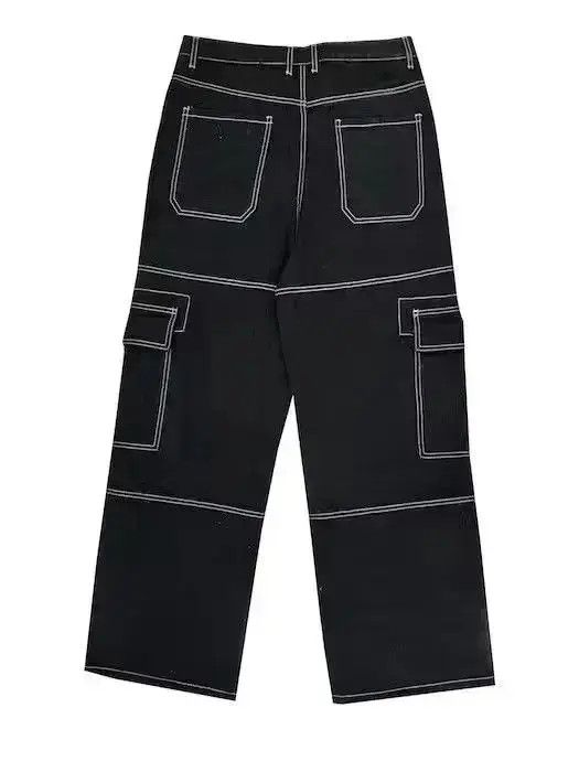Japanese Brand Multi Pocket Baggy Cargo Denim Size US 32 / EU 48 - 3 Thumbnail