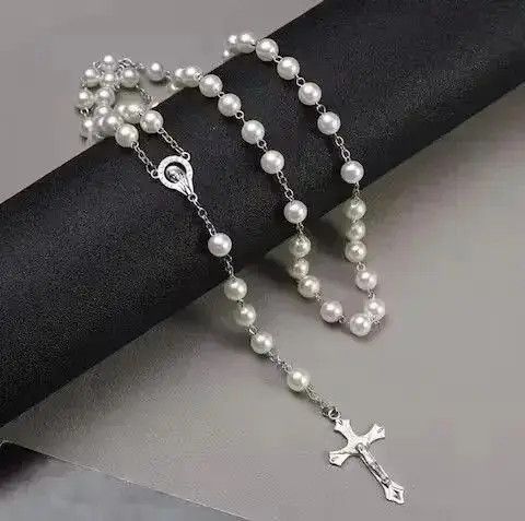 Jewelry Saint Benedict Rosary Necklace Chain Catholic Church Jesus Size ONE SIZE - 1 Thumbnail