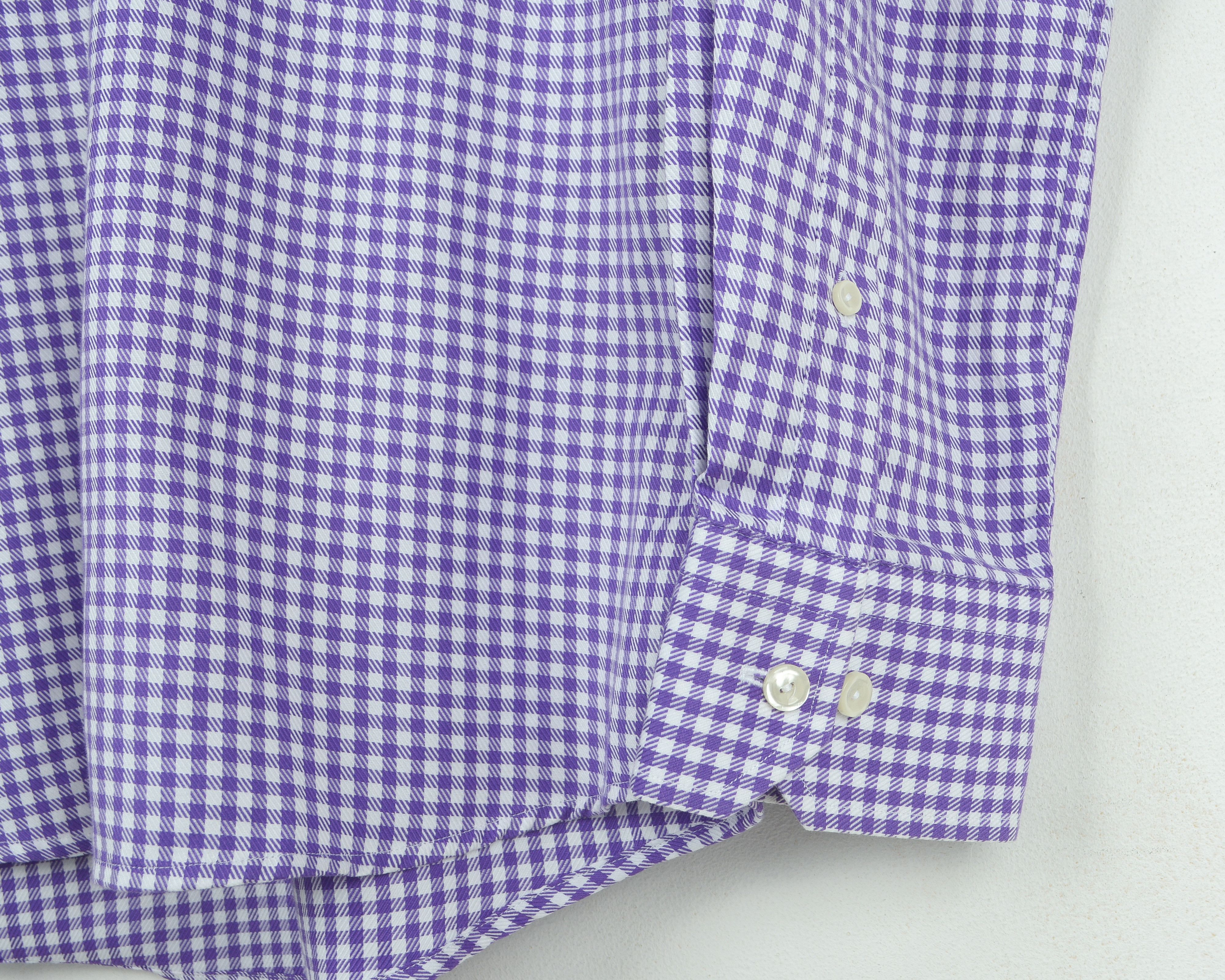 Eton 39 Slim Fit Button Up Over Shirt Long Sleeved Check Plaid M Size US M / EU 48-50 / 2 - 3 Thumbnail
