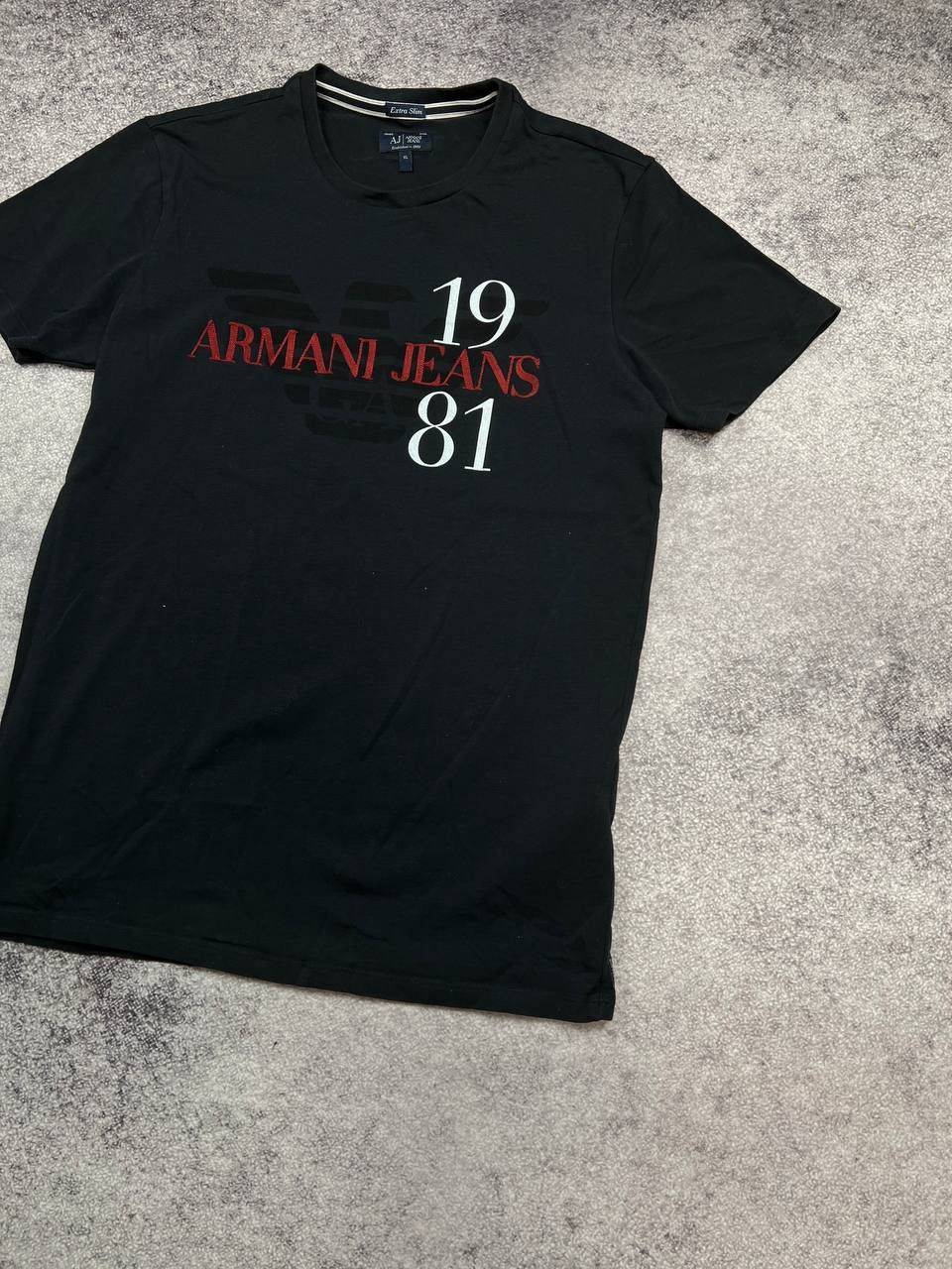 Armani Vintage Armani Jeans Luxury Big Logo Tee T Shirt Size US XL / EU 56 / 4 - 3 Thumbnail