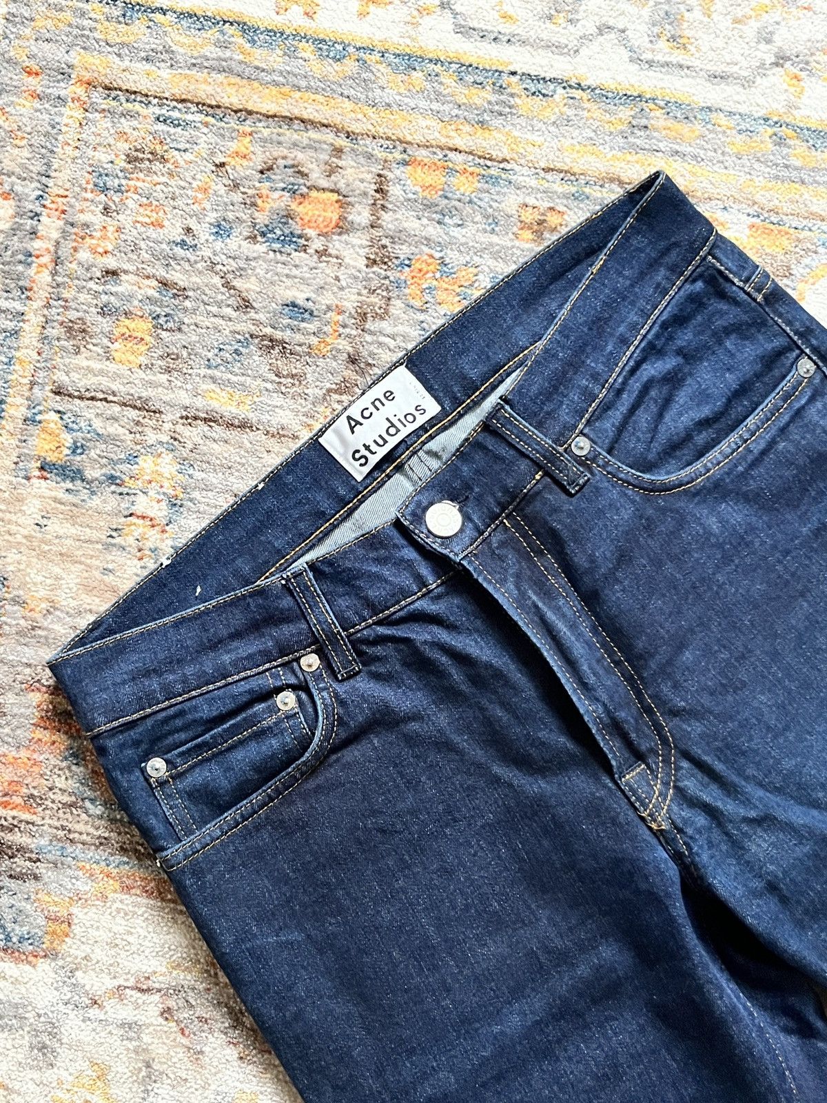 Acne Studios Acne Ace Raw Gothic Skinny Jeans Size US 31 - 2 Thumbnail