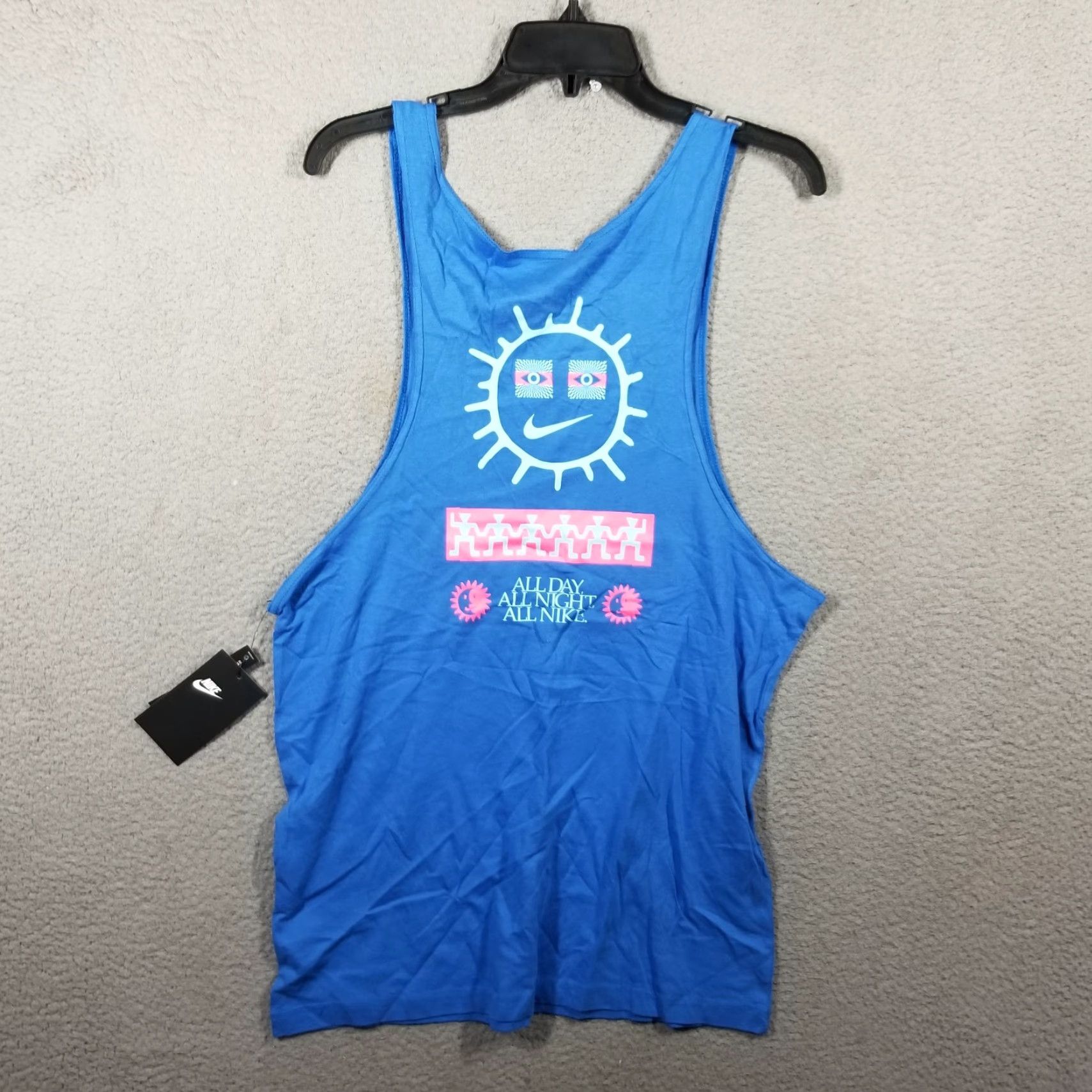 Nike Nike Sportswear Festival Tank Top Shirt Men XS Blue Size US XS / EU 42 / 0 - 2 Thumbnail