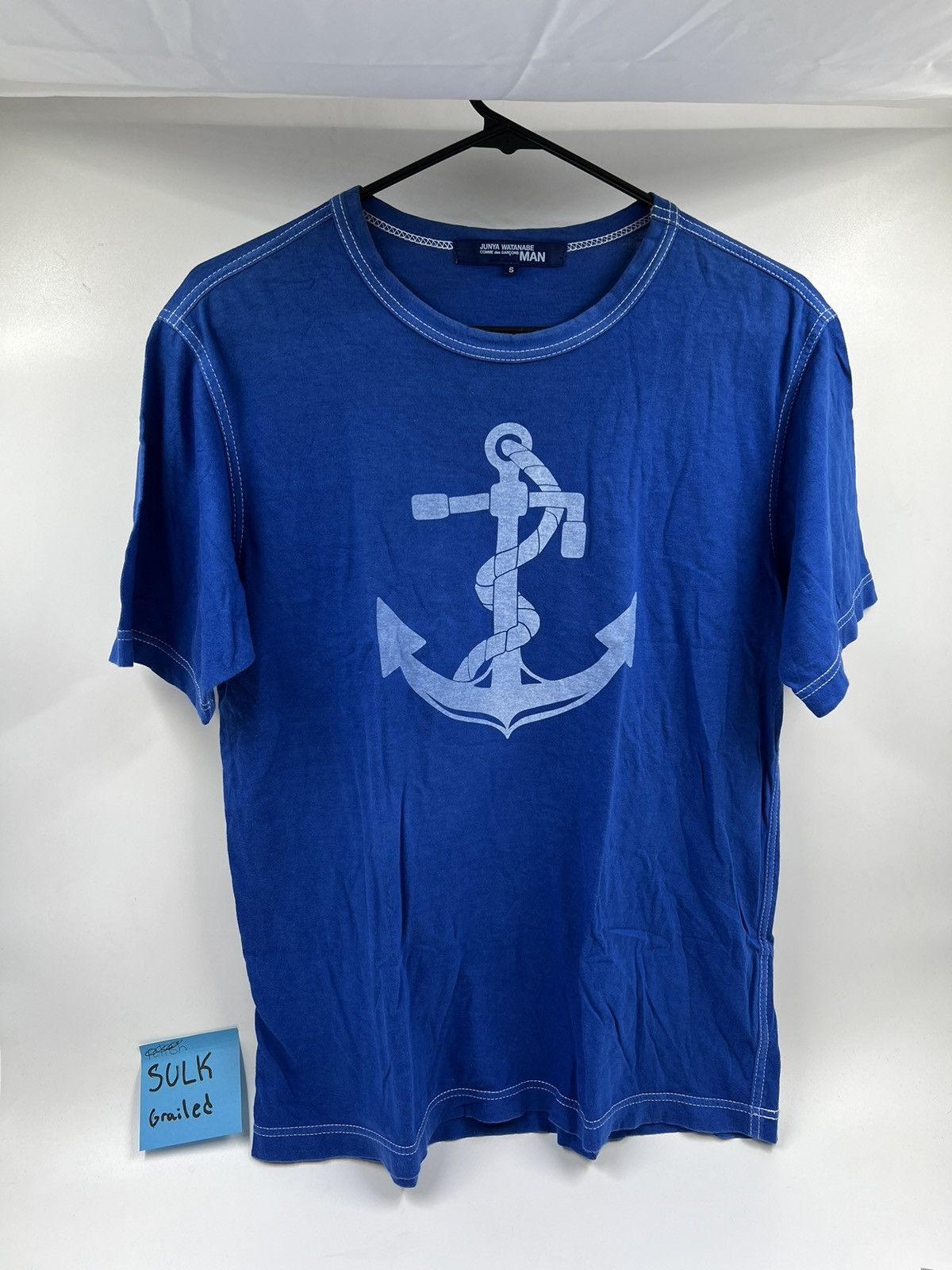 image of Ad2010 Junya Watanabe Anchor Blue Shirt S, Men's (Size Small)