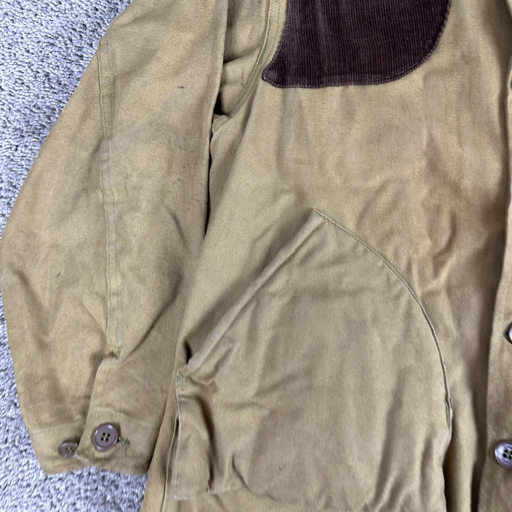Vintage VINTAGE Allen Sportwear Hunting Jacket Mens 42 Canvas Corduroy Game Bag 60s Size US XS / EU 42 / 0 - 7 Thumbnail