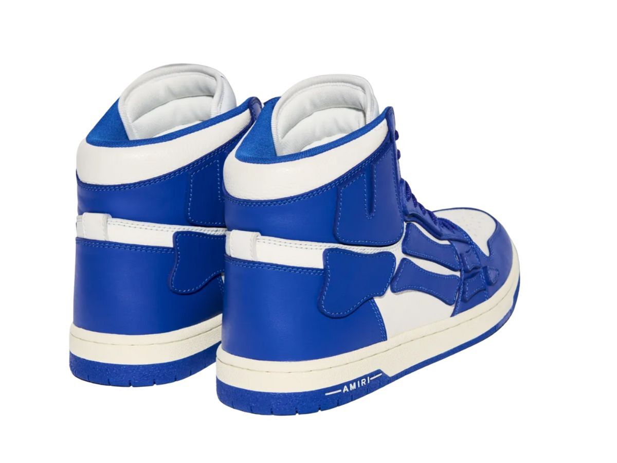 Amiri o1mle0925 Skel Hi Top Sneakers in Blue/White Size US 11 / EU 44 - 3 Thumbnail