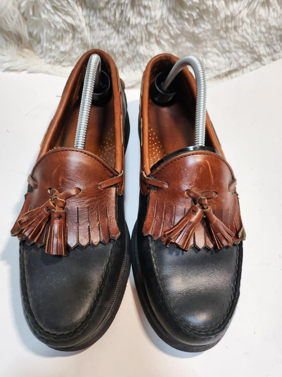 Sebago SEBAGO Handsewn Men’s Sz 10 Leather Shoes Tassel Brown Black Size US 10 / EU 43 - 1 Thumbnail