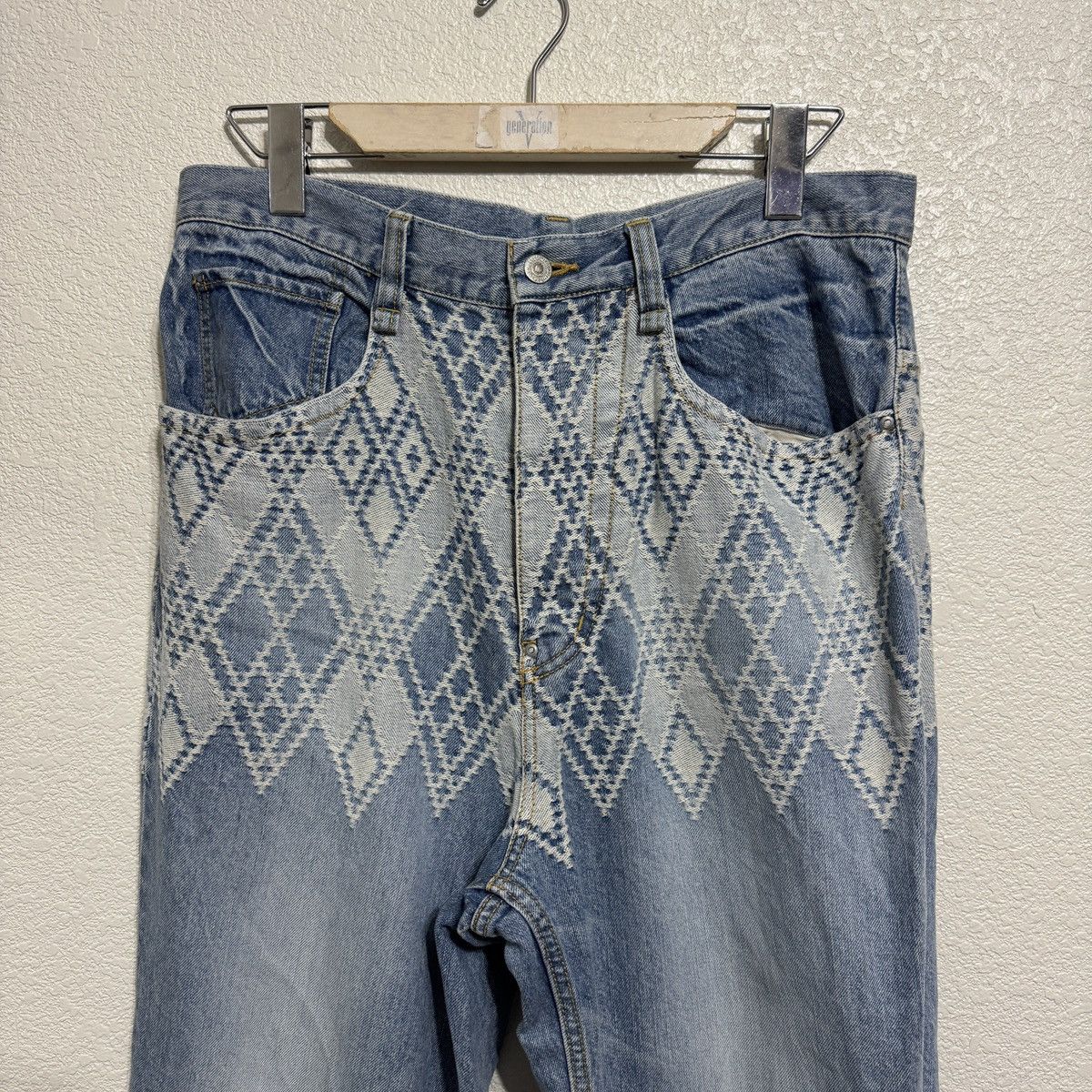 Japanese Brand Iroquois Cinch Back Japanese Selvedge Denim Size US 34 / EU 50 - 2 Thumbnail
