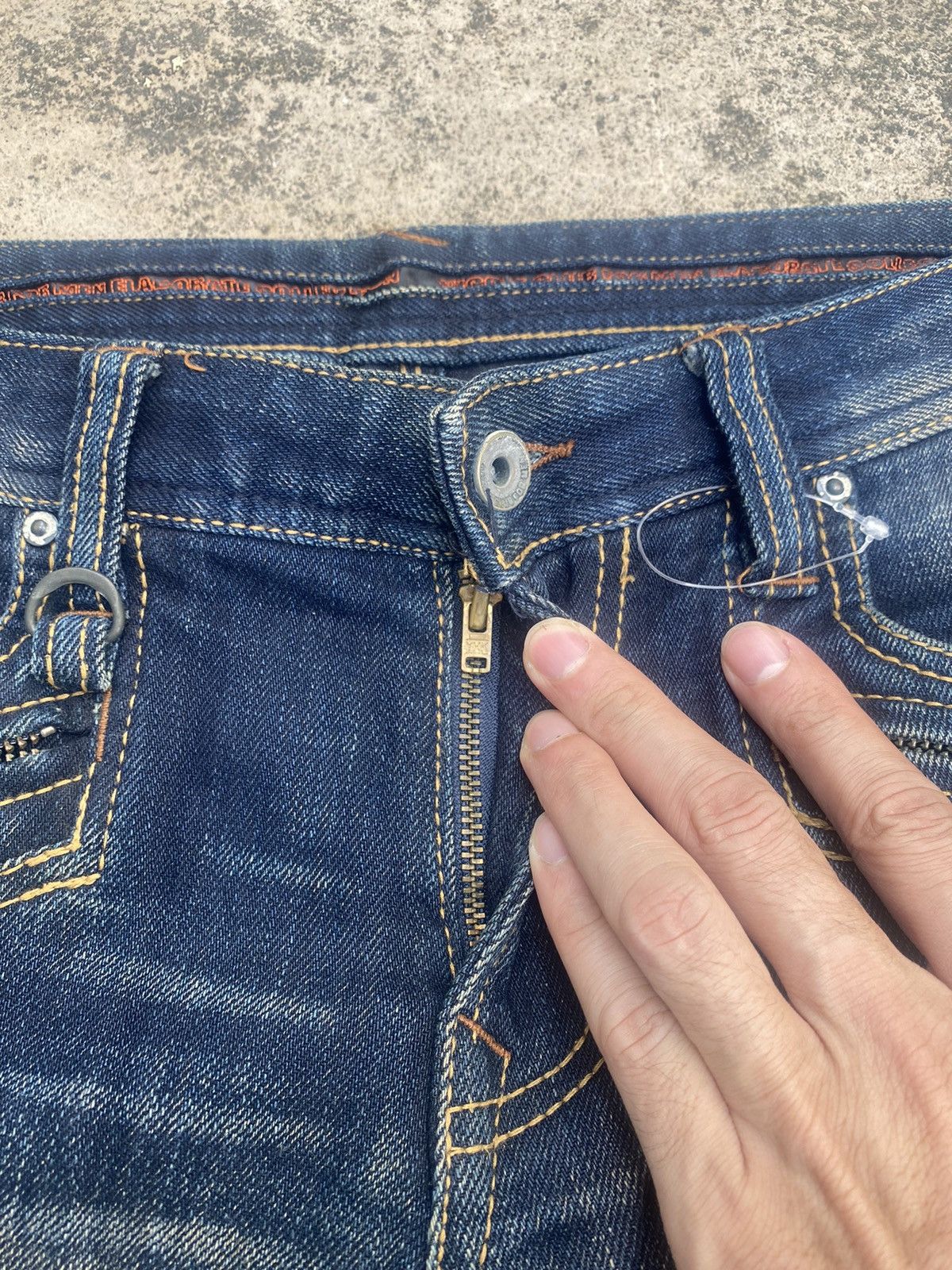 If Six Was Nine × Japanese Brand × Nicole Club Flare Jeans Nicole Club Clawmark Zipper Bootcut Size US 30 / EU 46 - 11 Thumbnail