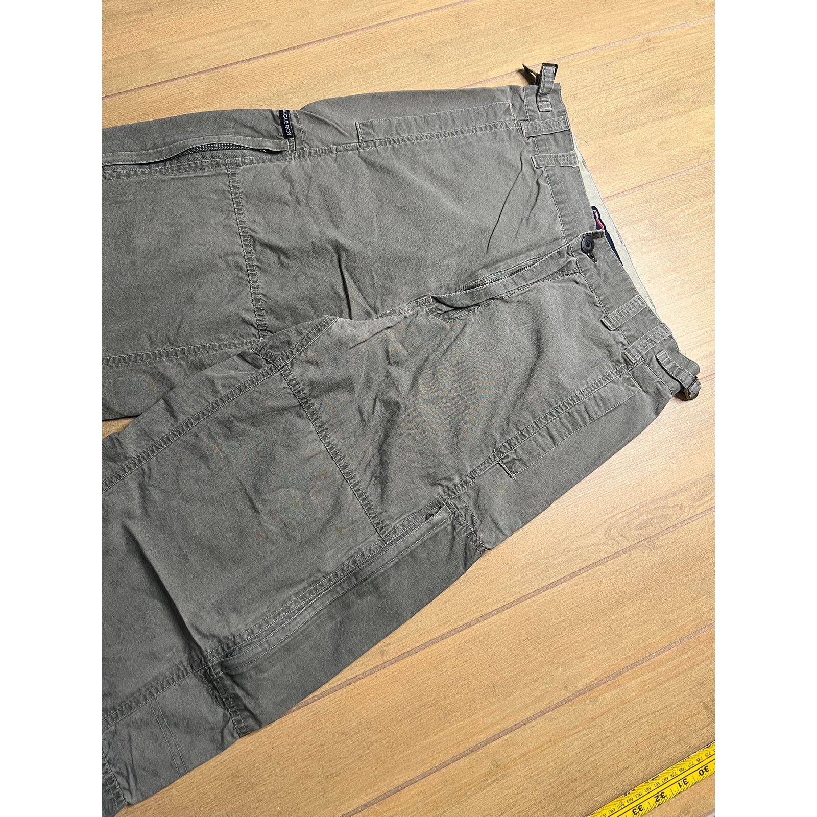 Bugle Boy Vintage 90s Bugle Boy Cargo Pants Mens 30x30 Olive Green Y2K Size US 30 / EU 46 - 10 Thumbnail