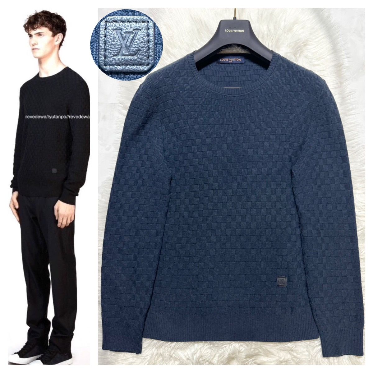 Louis Vuitton Authentic Louis Vuitton Damier Knit Sweater Size US S / EU 44-46 / 1 - 1 Thumbnail