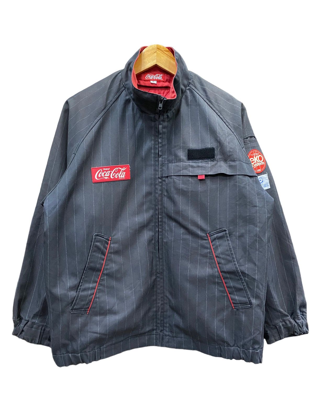 Vintage Vtg Coca Cola Speel Out Zipper Jacket Quilted (L) Size US L / EU 52-54 / 3 - 2 Thumbnail