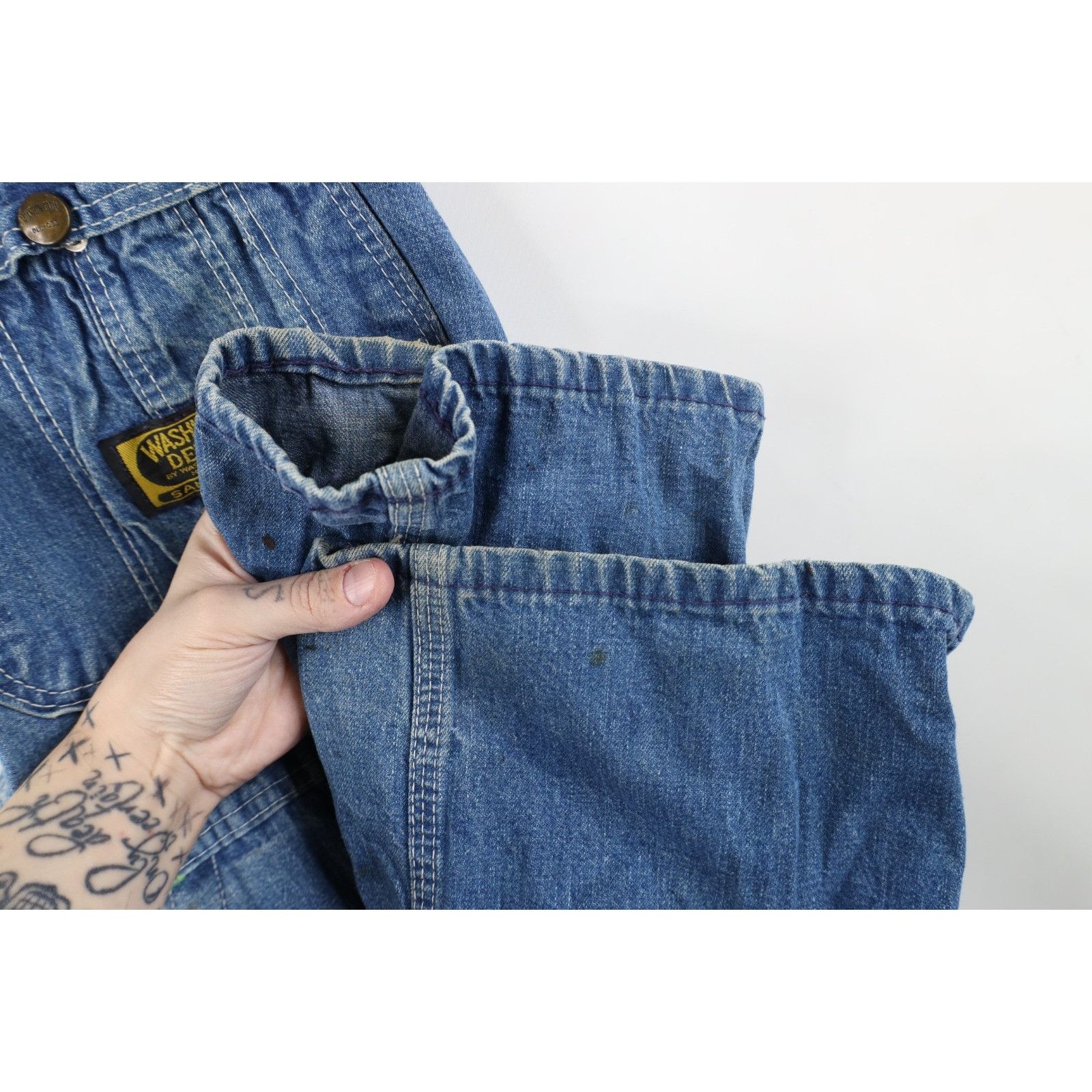 Vintage Vintage 50s 60s Streetwear Distressed Sanforized Overalls Size 27" / US 4 / IT 40 - 12 Thumbnail