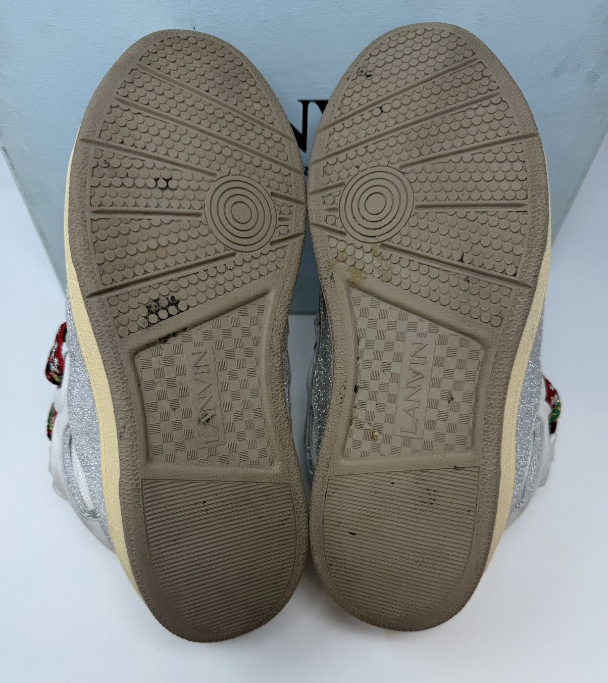 Lanvin Lanvin Curb Sneaker White Glitter Size US 10 / EU 43 - 6 Thumbnail