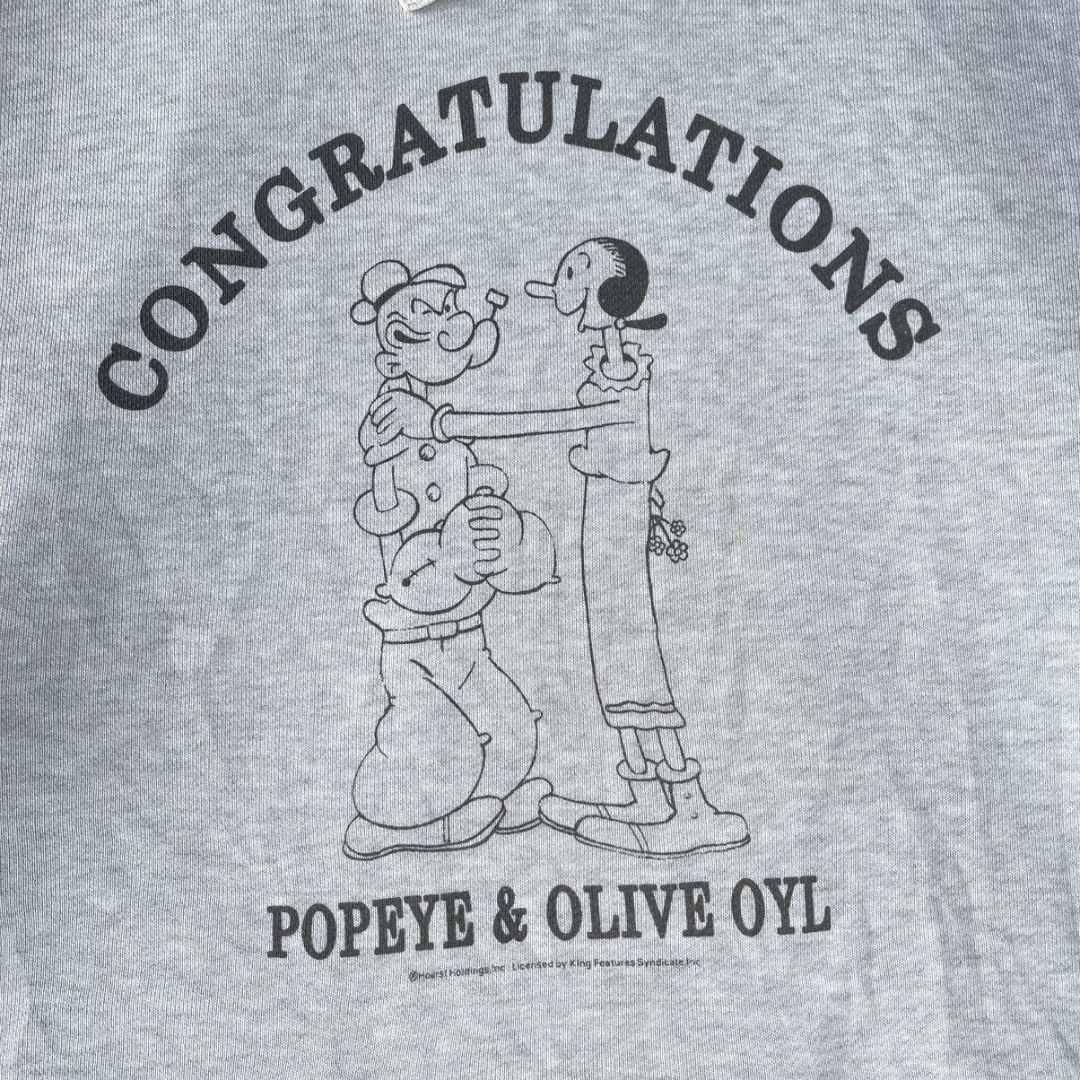 Vintage Vintage BVD x Popeye & Olive Oyl Hoodie – Licensed Graphic Size US L / EU 52-54 / 3 - 3 Thumbnail
