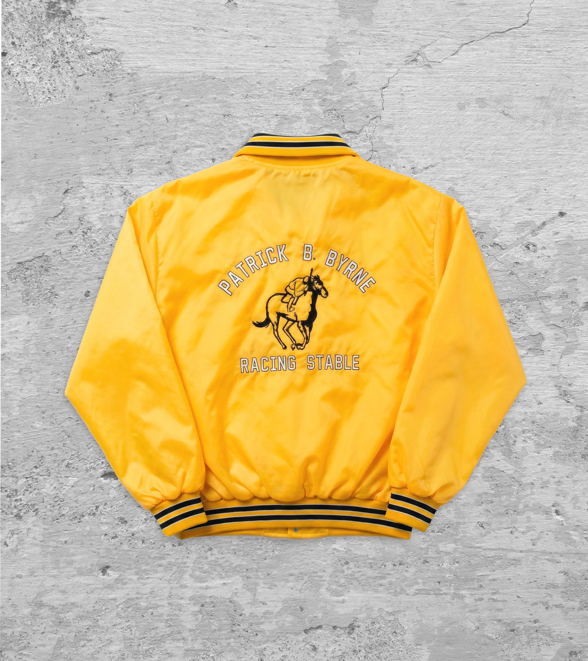 Vintage RARE Vintage 80s Birdie Satin Varsity Jacket USA Made XL Size US XL / EU 56 / 4 - 2 Thumbnail