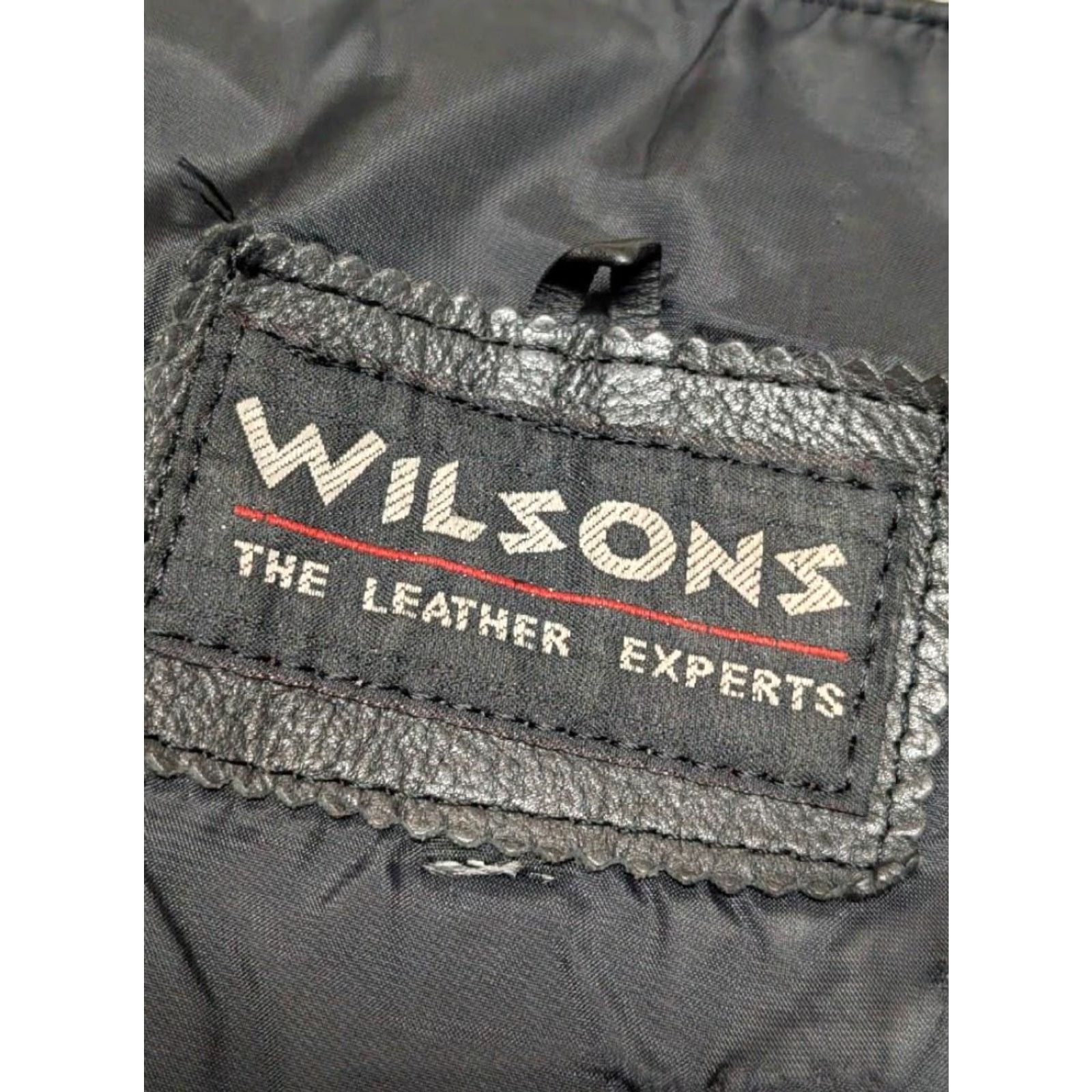 Vintage VINTAGE Wilsons leather vest Harley Eagle black leather Western vest Mens S 38-40 snap 1990s biker Size US S / EU 44-46 / 1 - 6 Thumbnail