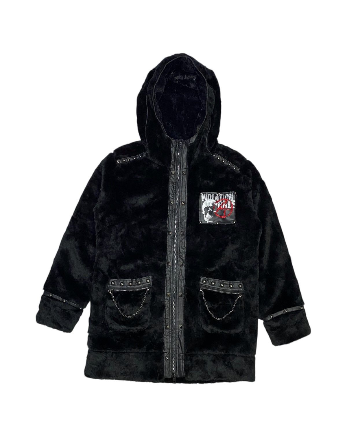 Sex Pot ReVeNGe Sex Pot Revenge Punk Faux Fur Hoodie Jacket Size L / US 10 / IT 46 - 2 Thumbnail