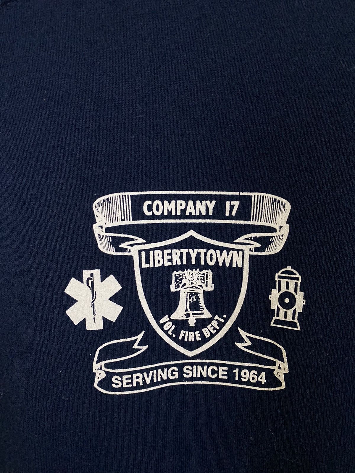Jerzees × Vintage Vintage Fire Dept. Sweatshirt Size US L / EU 52-54 / 3 - 4 Thumbnail