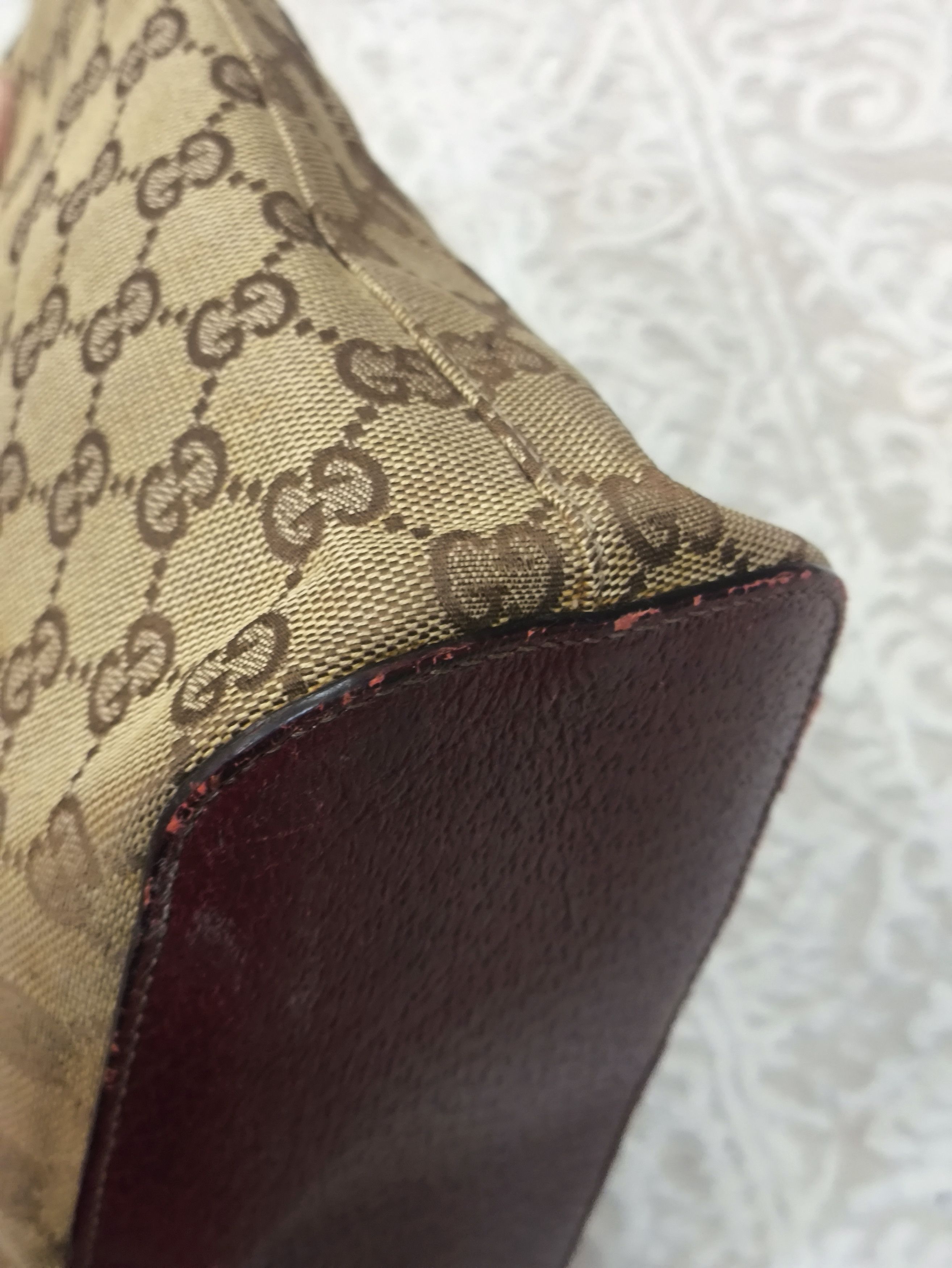 Gucci Gucci GG Canvas Handtasche Red Leinwand Shoulder Bag Size ONE SIZE - 6 Thumbnail