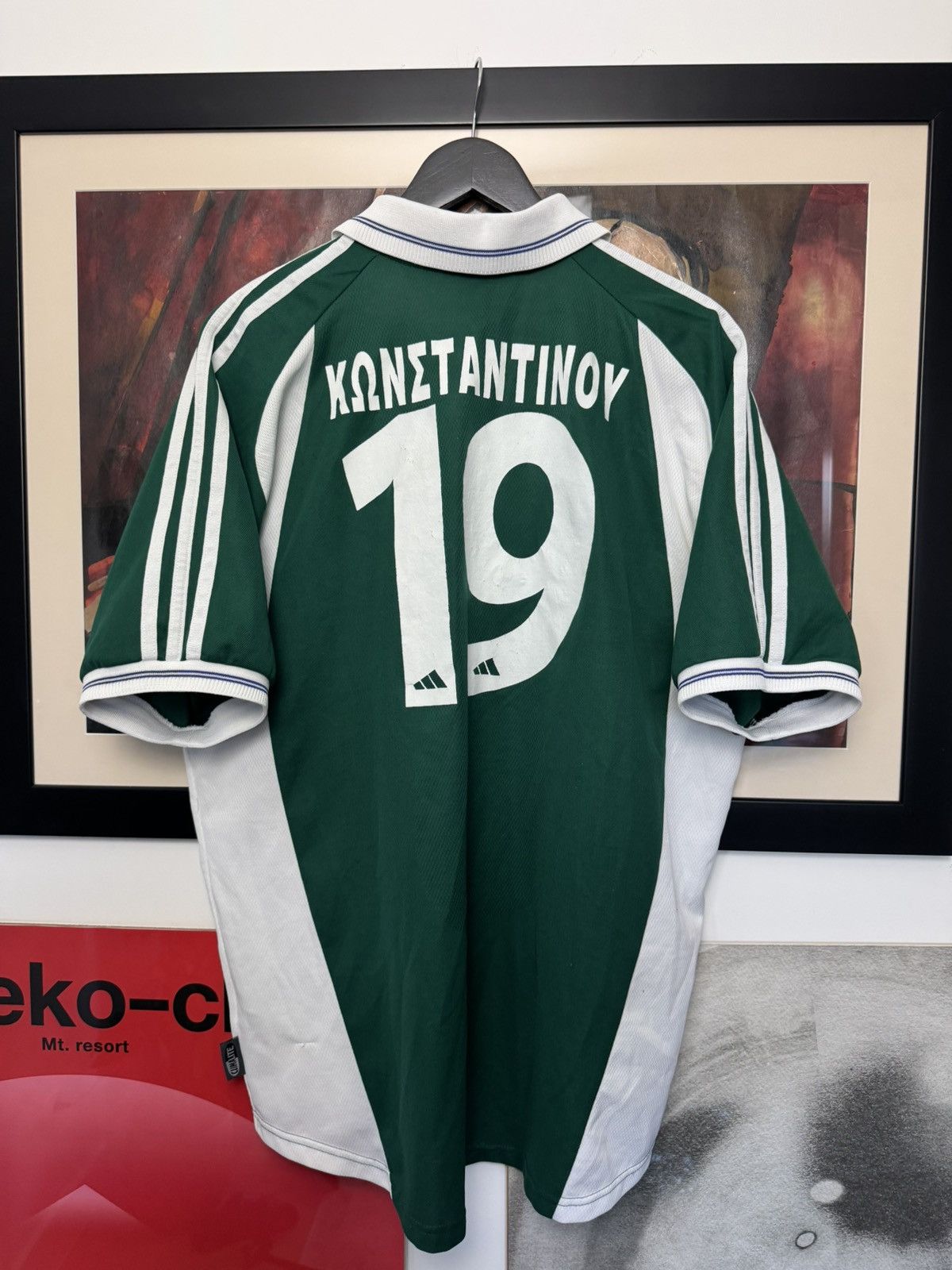 Adidas Panathinaikos Away football shirt 2001 Soccer Adidas Jersey Size US XL / EU 56 / 4 - 2 Thumbnail