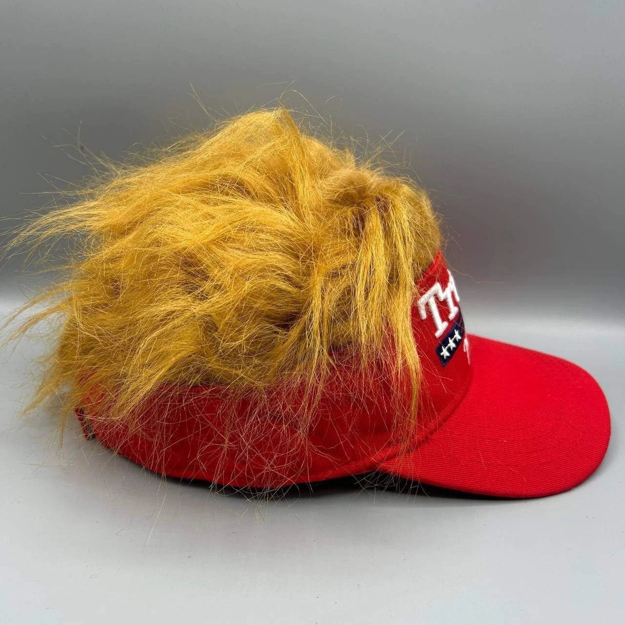 The Unbranded Brand Donald Trump 2024 Visor Hat Men Strap Back with Hair Cotton Size ONE SIZE - 6 Thumbnail