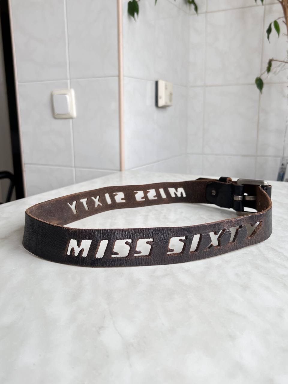 Miss Sixty Y2K Vintage Miss Sixty Logo Belt Leather Streetwear Opium Size ONE SIZE - 1 Thumbnail